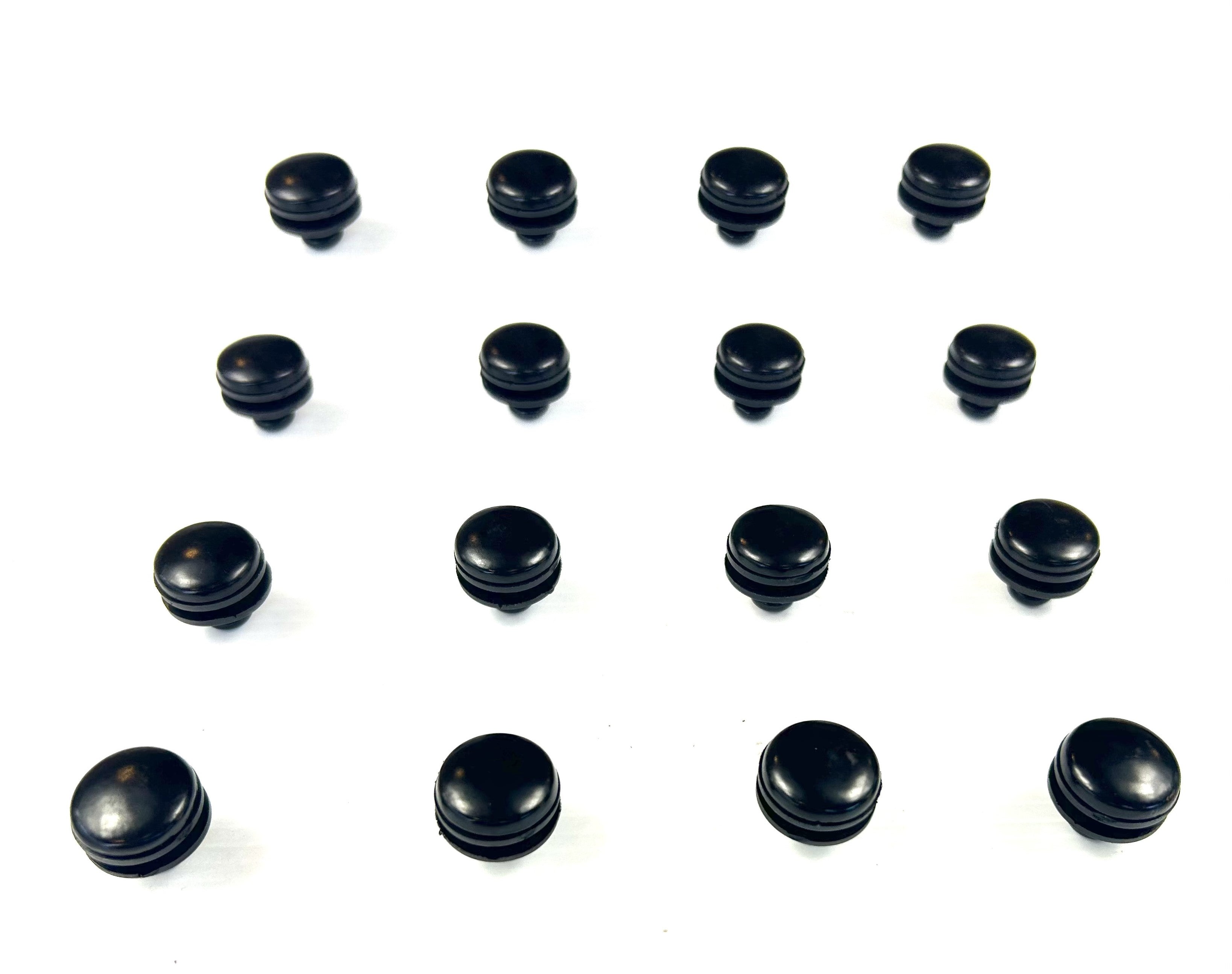 Canopy 16 x Black Round Head Glass Window Mounting Hardware Bolts