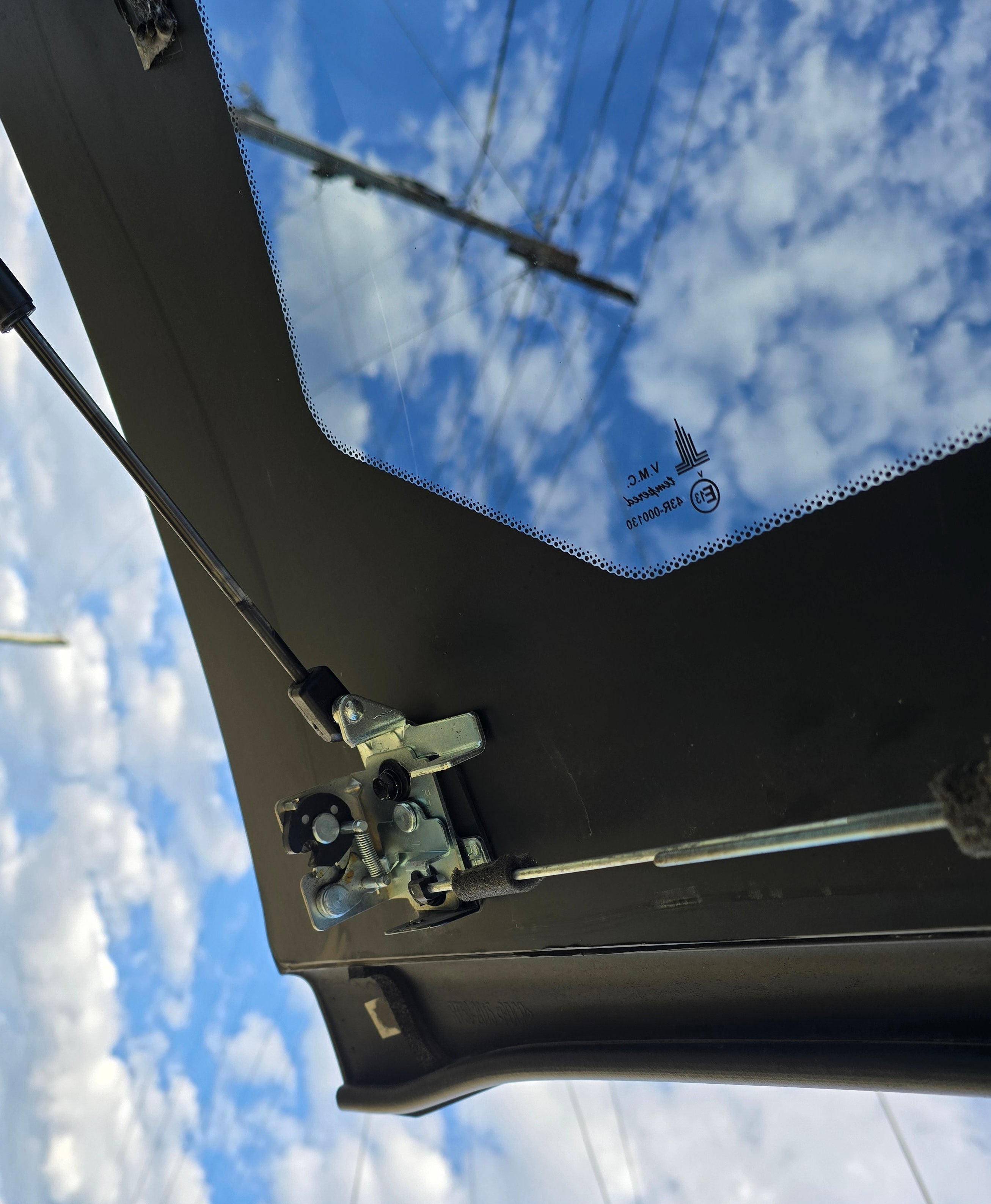 Aeroklas Canopy Rear Window Latch Catches Locking Release Mechanism