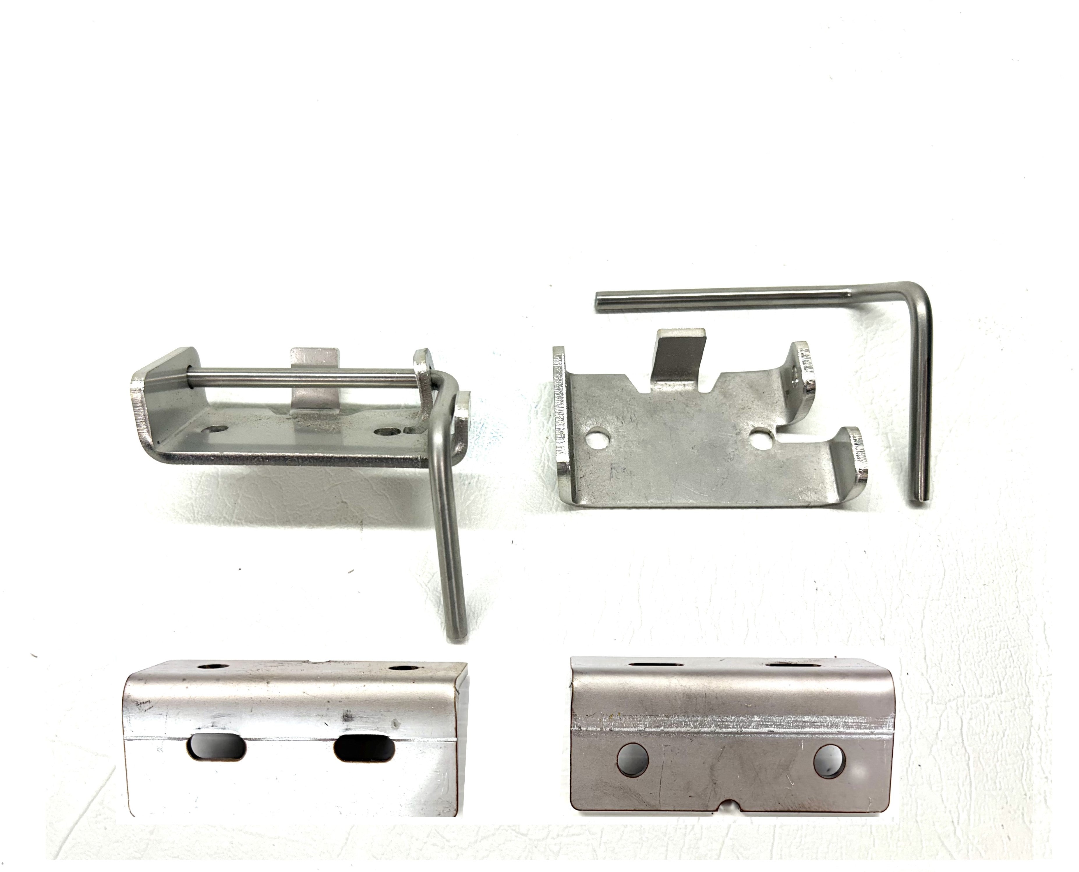 Nissan NP300 & D23 Navara 50mm Female Hinge & Pins Kit-3 for EGR Ute Lid with Shiny Black Plastic Underneath