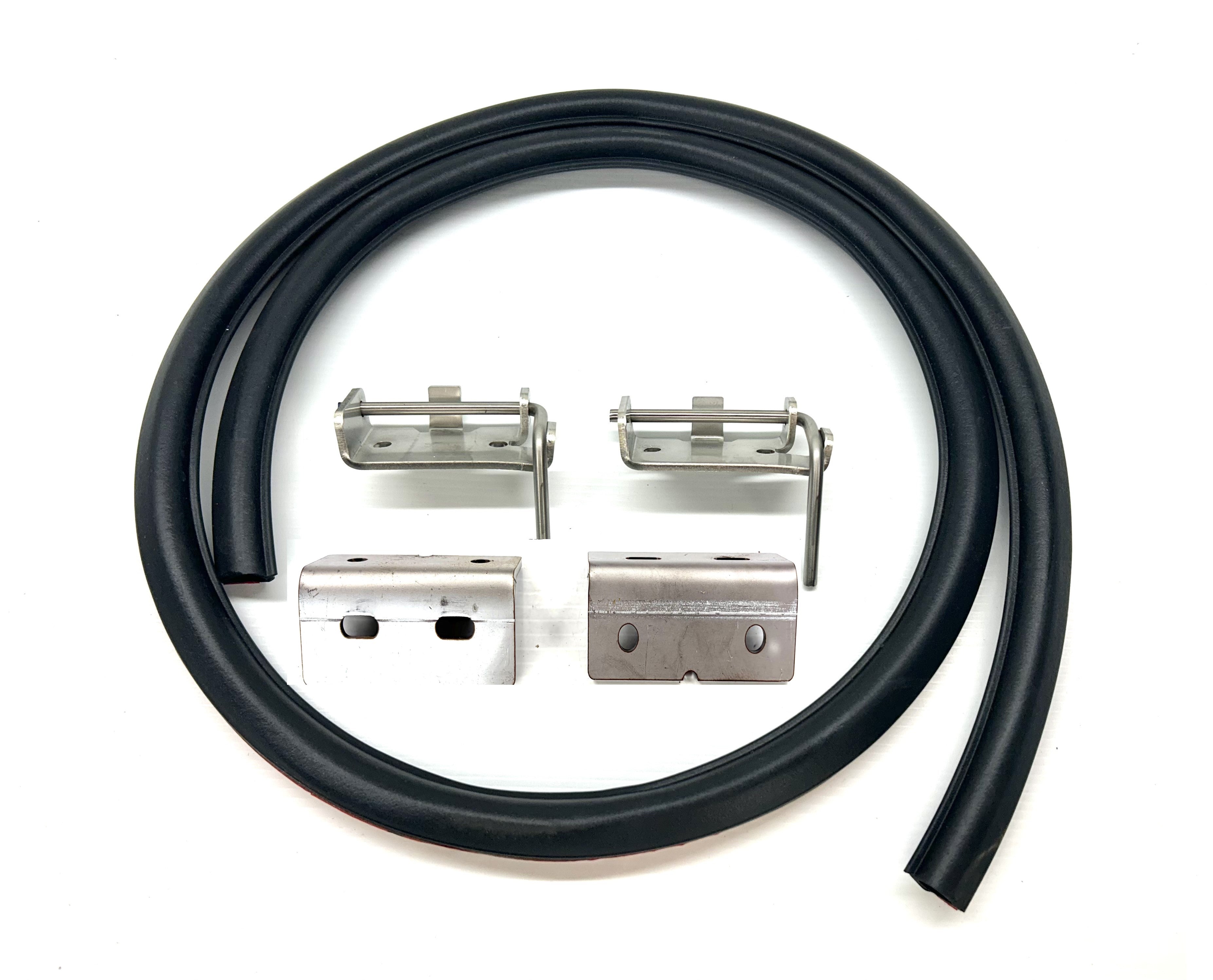 Mazda BT-50 2011-2020 50mm Female Hinge & Pins & Seal Kit-4 for EGR Ute Lid with Shiny Black Plastic Underneath