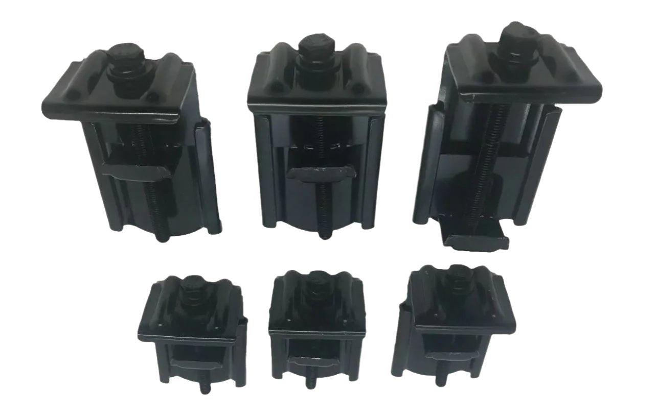 FG Ford Falcon Clamps 6 x Black Metal Canopy Ute Mounting Fitting Kit Removable G-Clamp Ute Tub