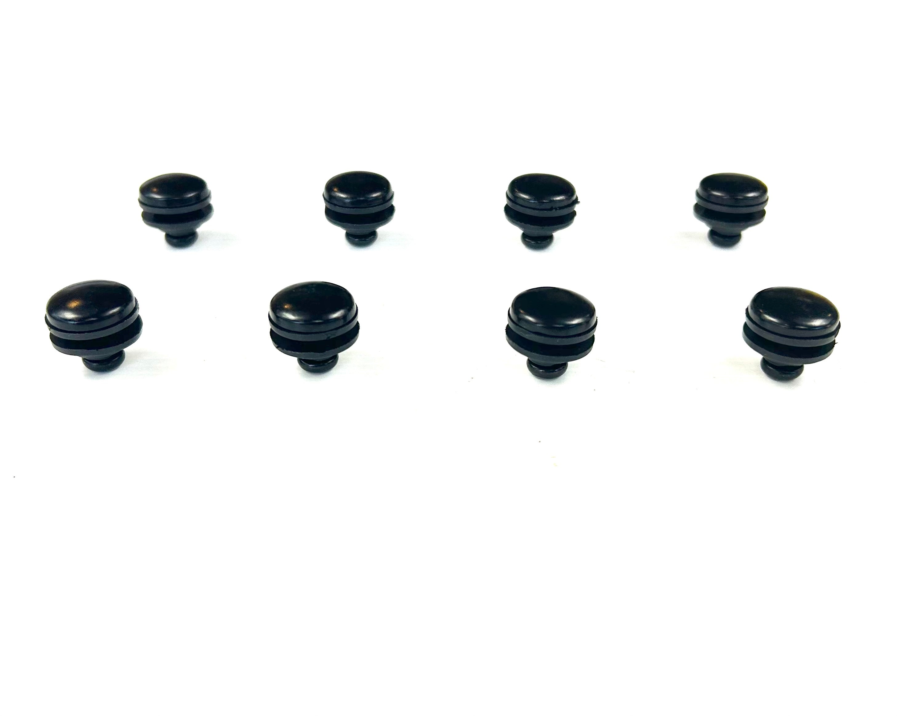 Canopy 8 x Black Round Head Glass Window Mounting Hardware Bolts