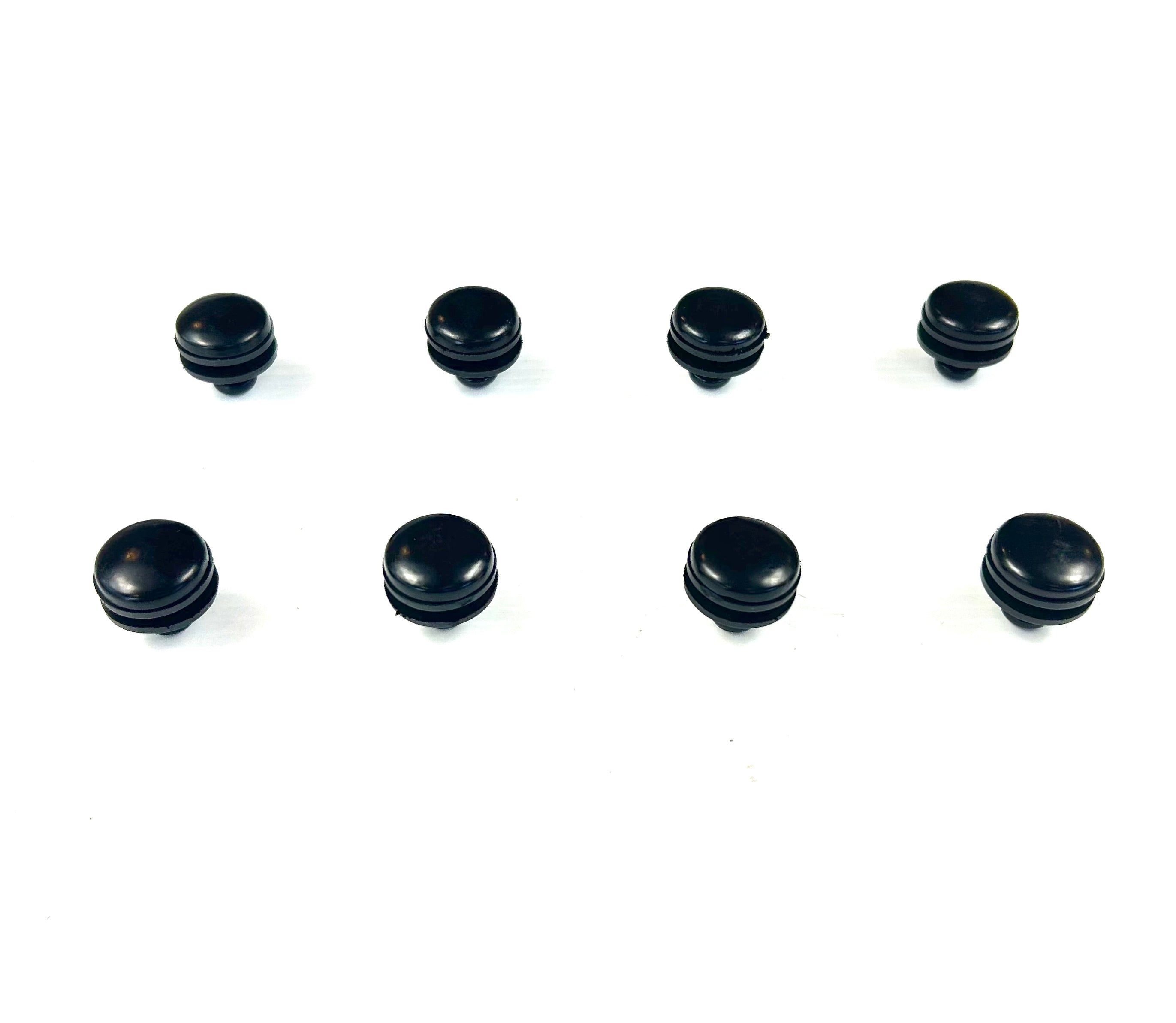 Canopy 8 x Black Round Head Glass Window Mounting Hardware Bolts
