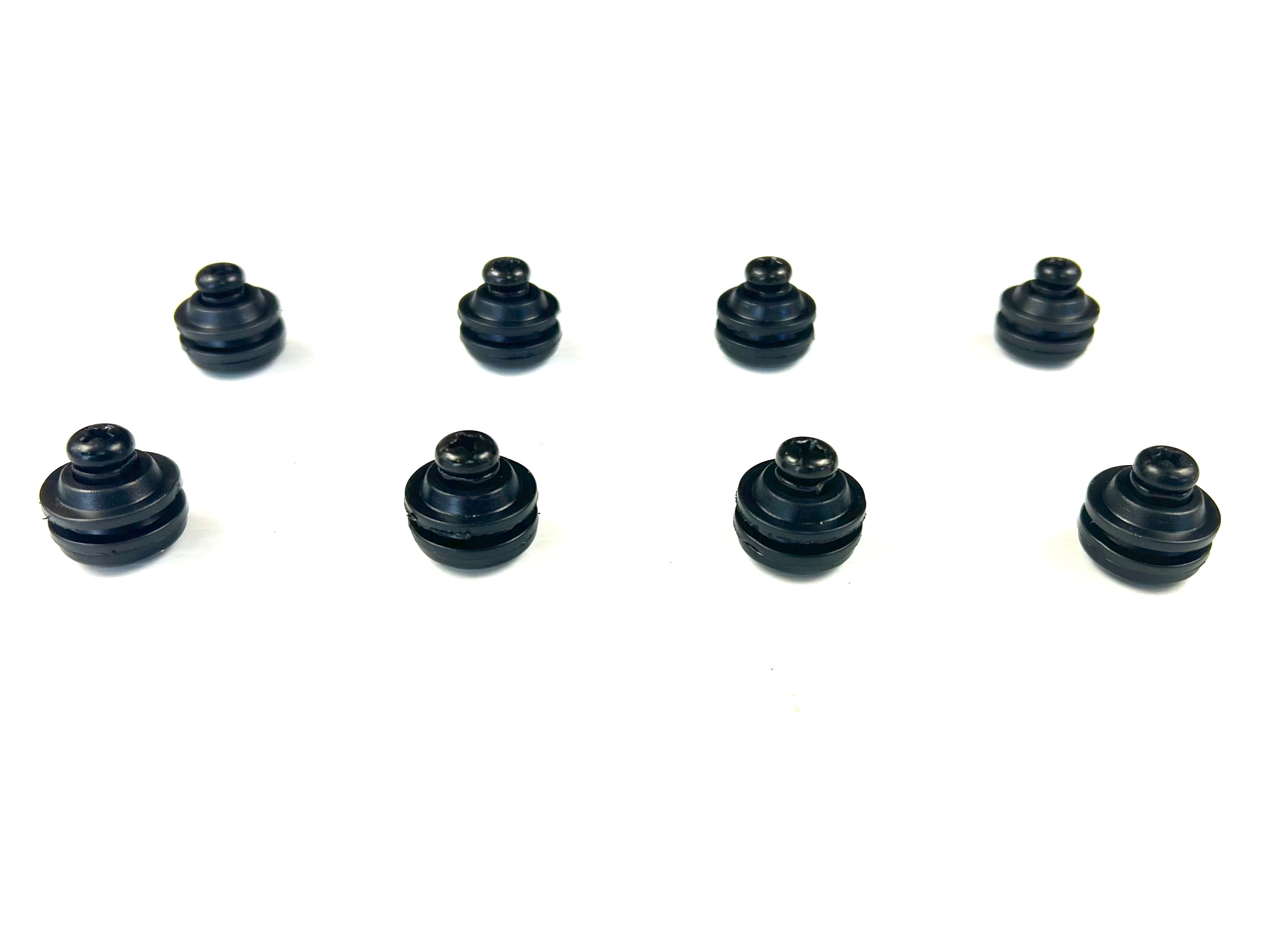 Canopy 8 x Black Round Head Glass Window Mounting Hardware Bolts