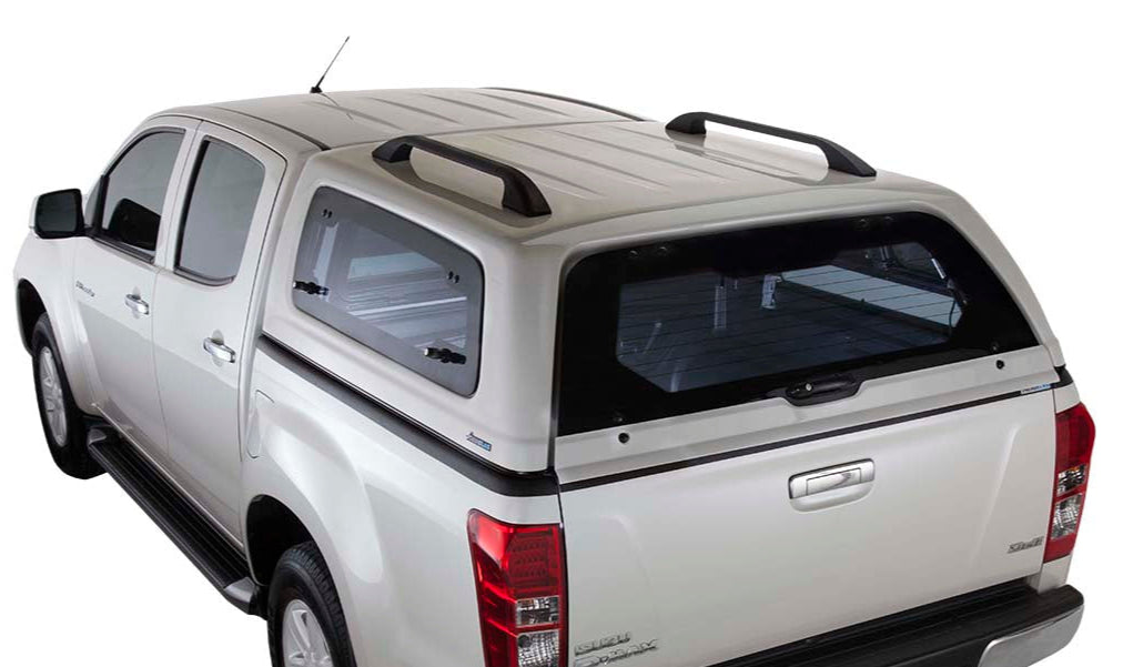 Canopy Roof Rack Rails Bars Ute Black 96cm LONG & Internal Support Plates