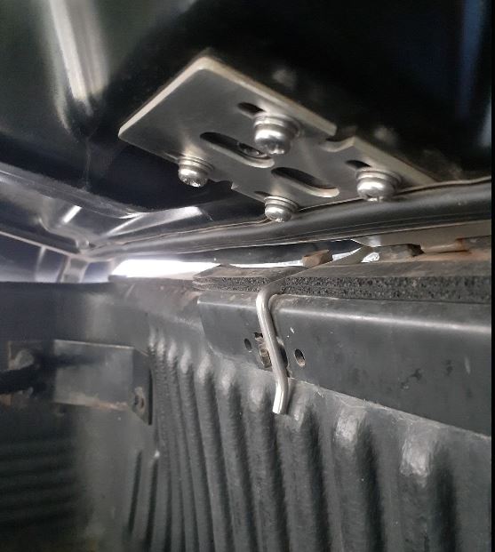 FG Ford Falcon fits EGR Ute Lid Male Hinges for Lids with Shiny Black Plastic Underneath Lids (Copy)