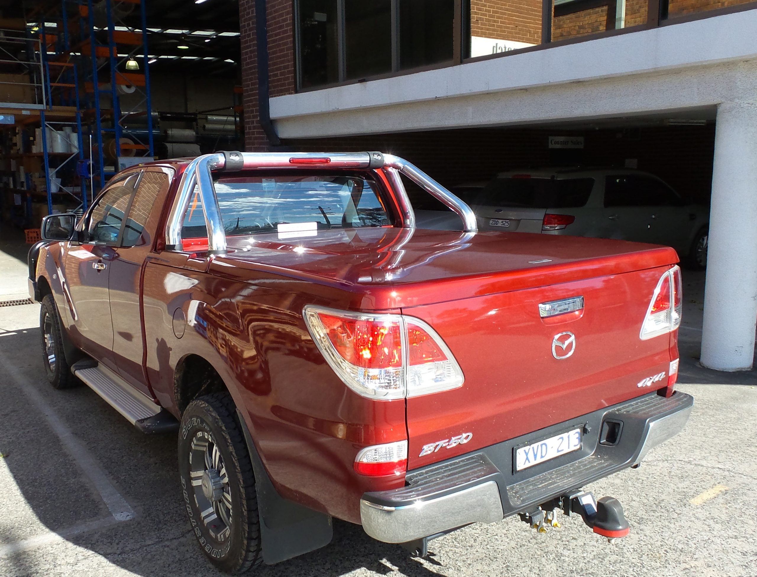 Mazda BT-50 1P & 3P EGR Plastic Ute Lid Hard Tonneau Covers M10-M10 Ball Heads 585mm x 150n