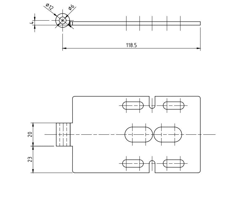 FG Ford Falcon fits EGR Ute Lid Male for Fitment onto Lid Hinges for Lids with Shiny Black Plastic Underneath Lids