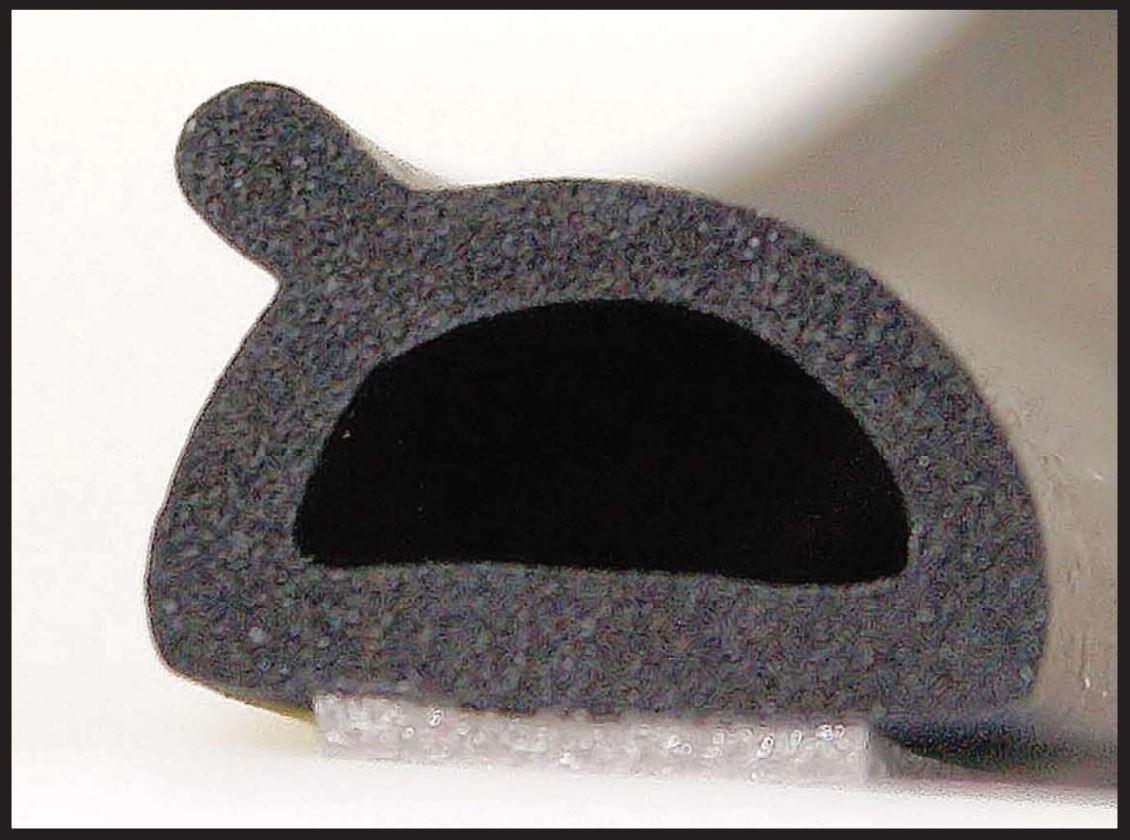 Cleanseal SMALL Front Foam Rubber Ute Lid Seal Between Hinges for Sealing Front Fibreglass Lids with Carpet Underneath