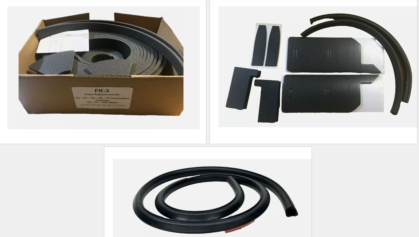 VU VY VZ Commodore Ute Lid Complete Resealing Kit Foam Tape Sealing For Fibreglass Lids with Carpet Underneath