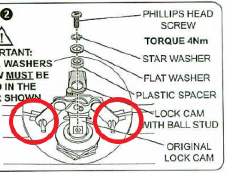 12 x Plastic Clips for Threaded Wire Connecting Lock Rods on Ute Lids & Canopies