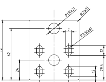 Toyota Hilux SR5 2006-2016 Aftermarket Replacement EGR Ute Lid 25mm Male Hinge Fitment on Lid for EGR with Shiny Black Plastic Underneath