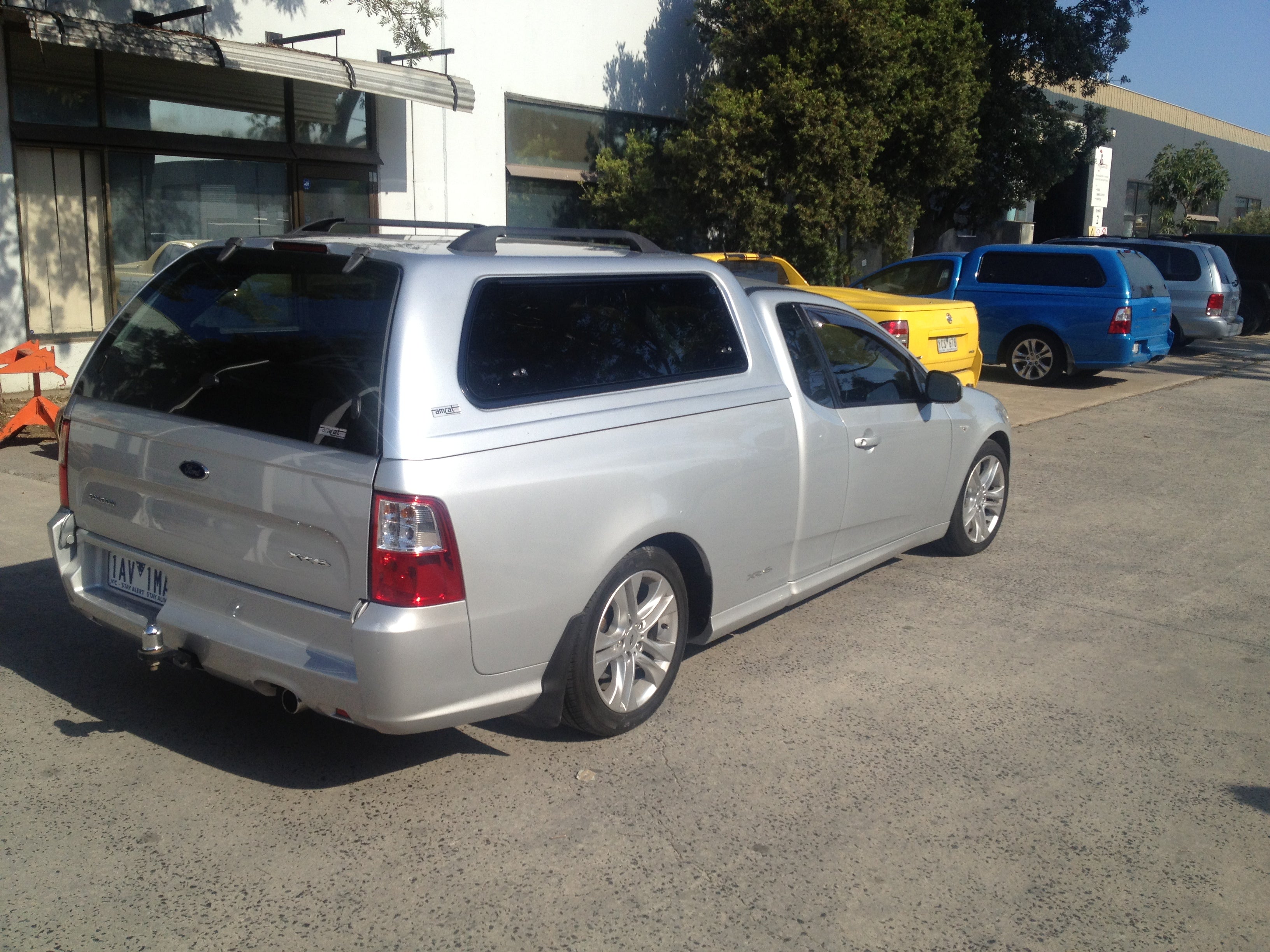 Canopy Roof Rack Rails Bars Ute Black 96cm LONG & Internal Support Plates