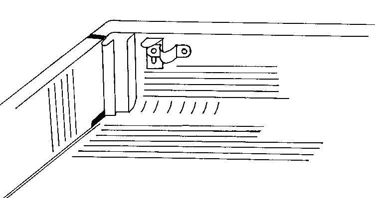 AU BA BF Ford Falcon Lock Brackets Standard Catches for Fibreglass Lid with Carpet Underneath