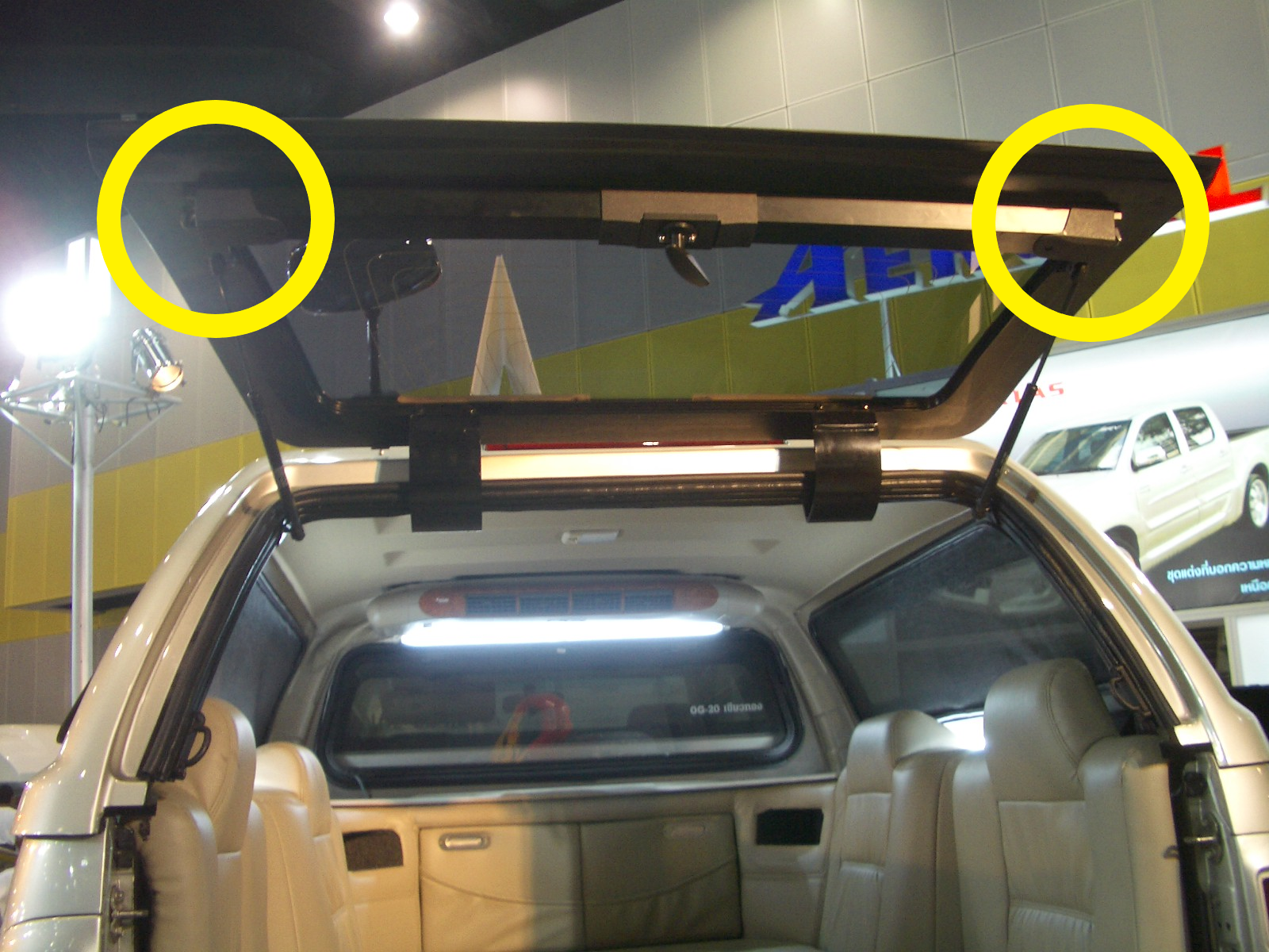 Aeroklas Canopy Rear Window Latch Catches Locking Release Mechanism