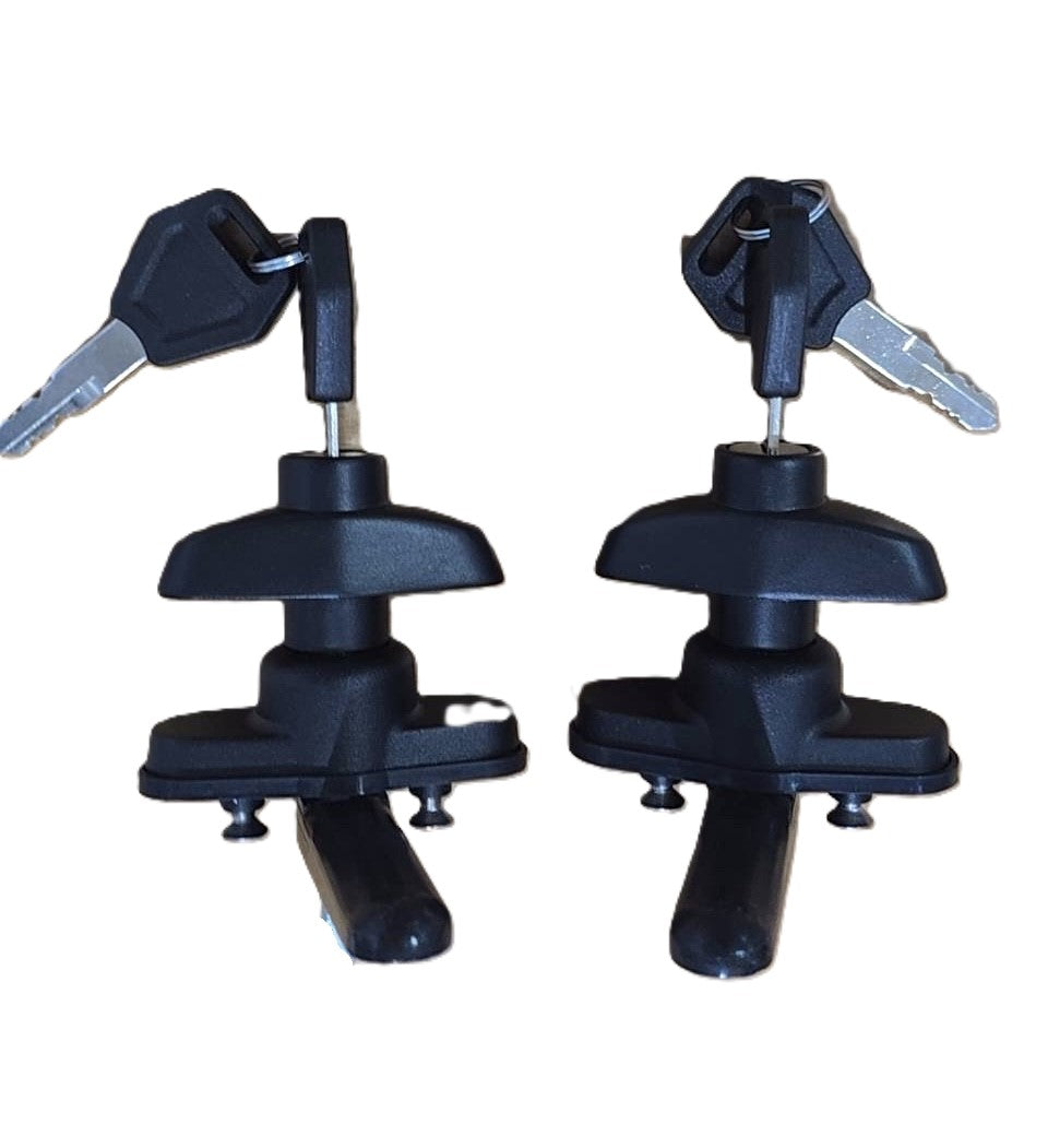 Canopy 6 x Side Window Long Shaft Locks 4 x 22mm Glass Hole & 2 x Framed 2 Hole Rear All Same key