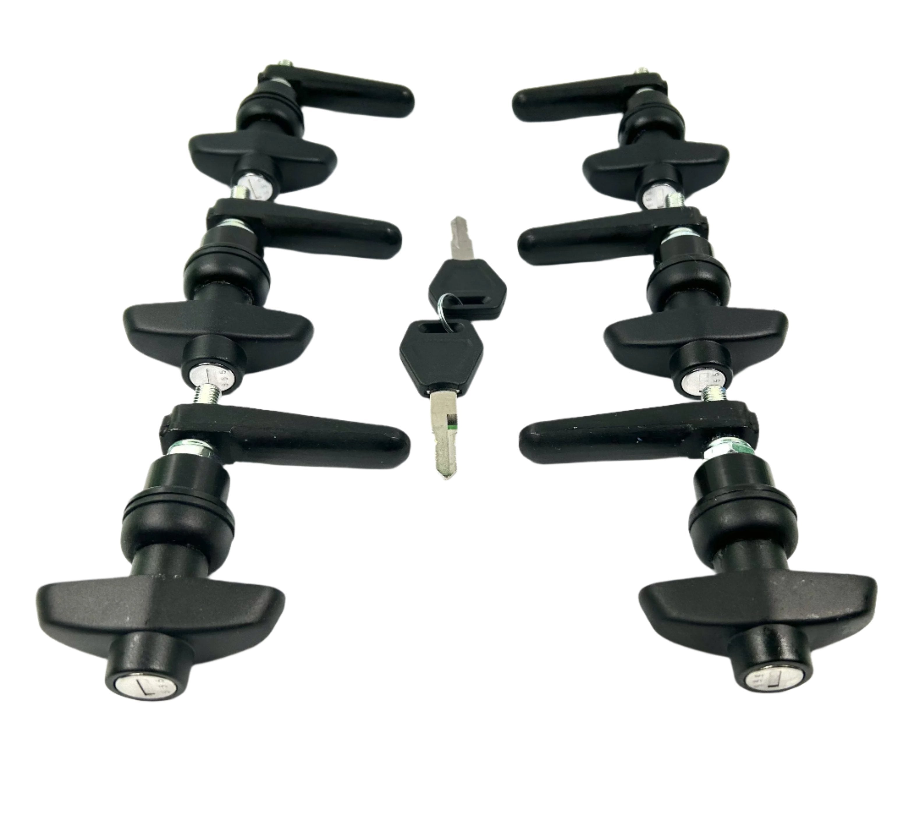 Canopy 6 x Side Window Long Shaft Locks 22mm Hole Size All Same key