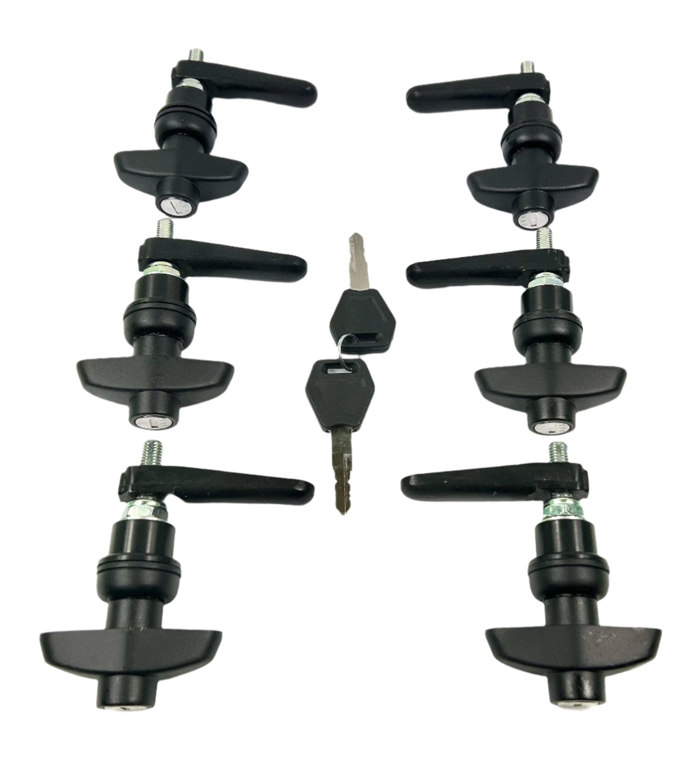 Canopy 6 x Side Window Long Shaft Locks 22mm Hole Size All Same key