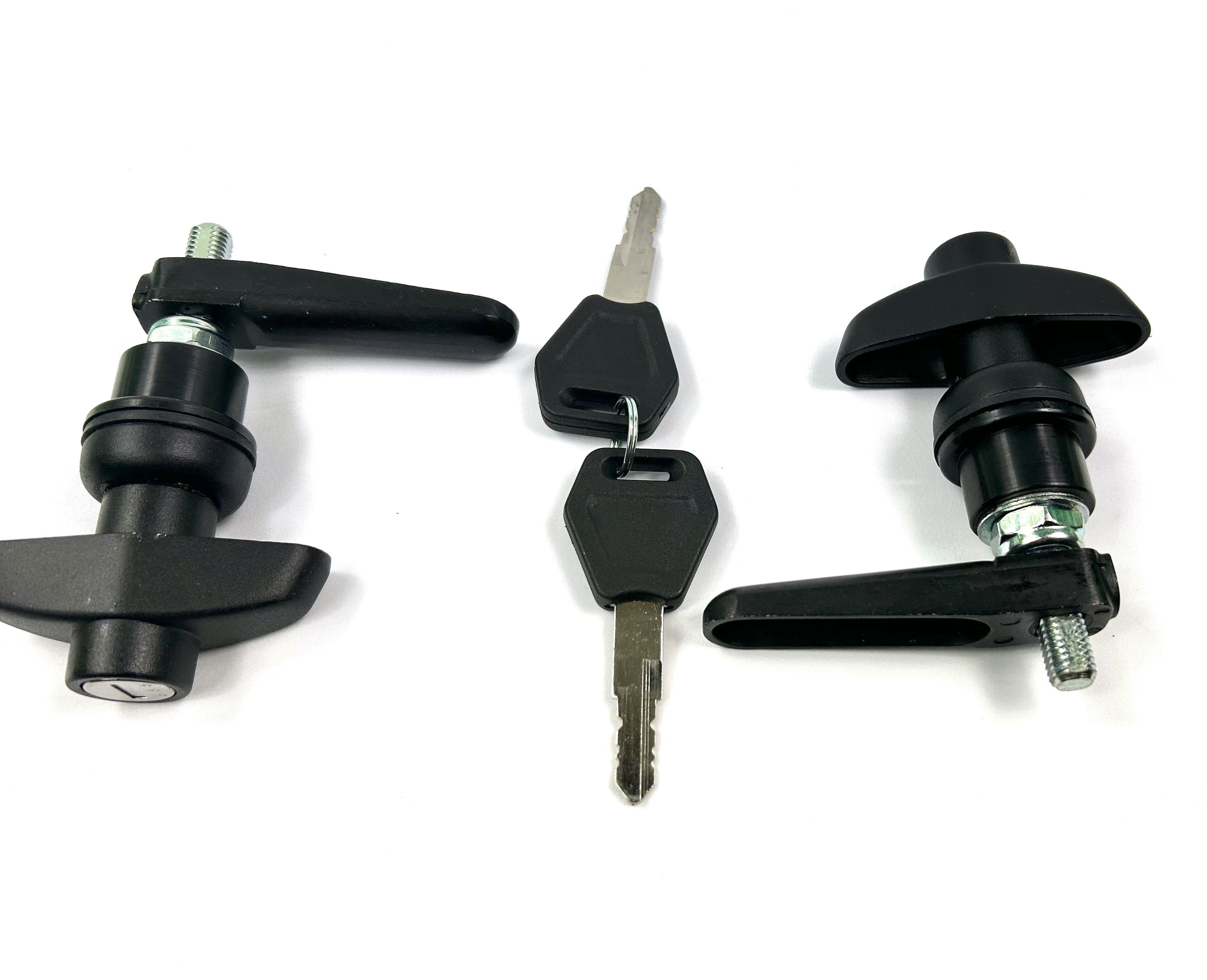 Canopy Rear Window T Handle & 2 Side Window Long Shaft Locks 22mm Hole Size All Same key