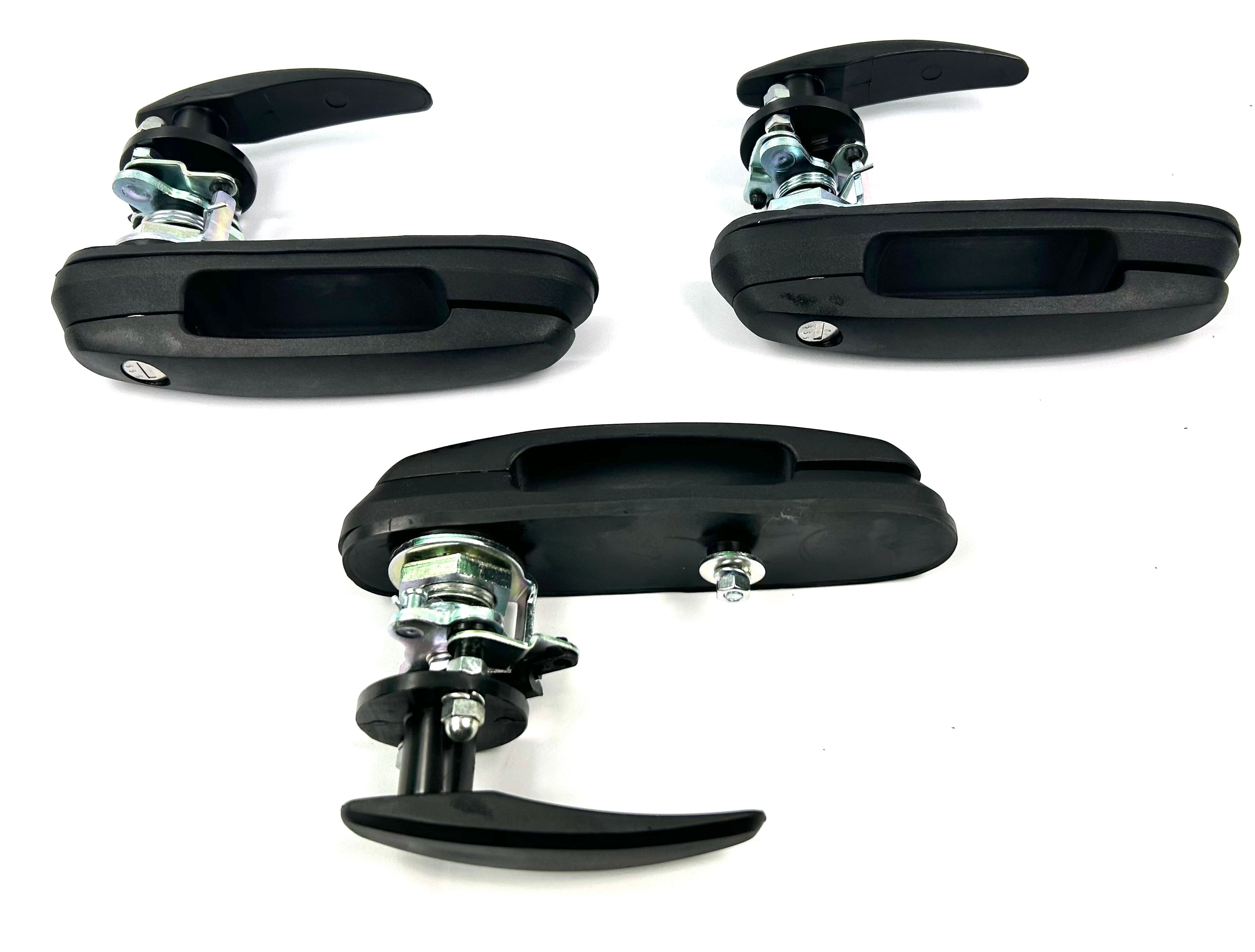 Tradesman EGR Toyota Canopy Set 3 Replacement Long Black Plastic Locking T-Handle Rear Window & Side Window Handles