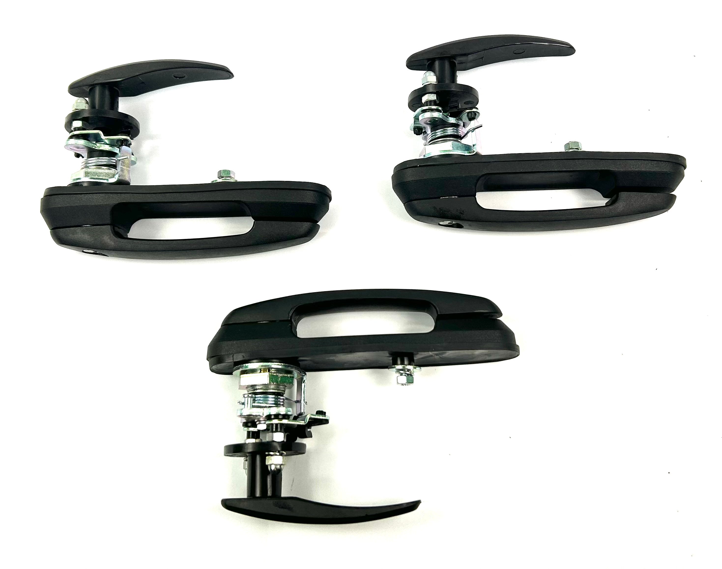 Tradesman EGR Toyota Canopy Set 3 Replacement Long Black Plastic Locking T-Handle Rear Window & Side Window Handles