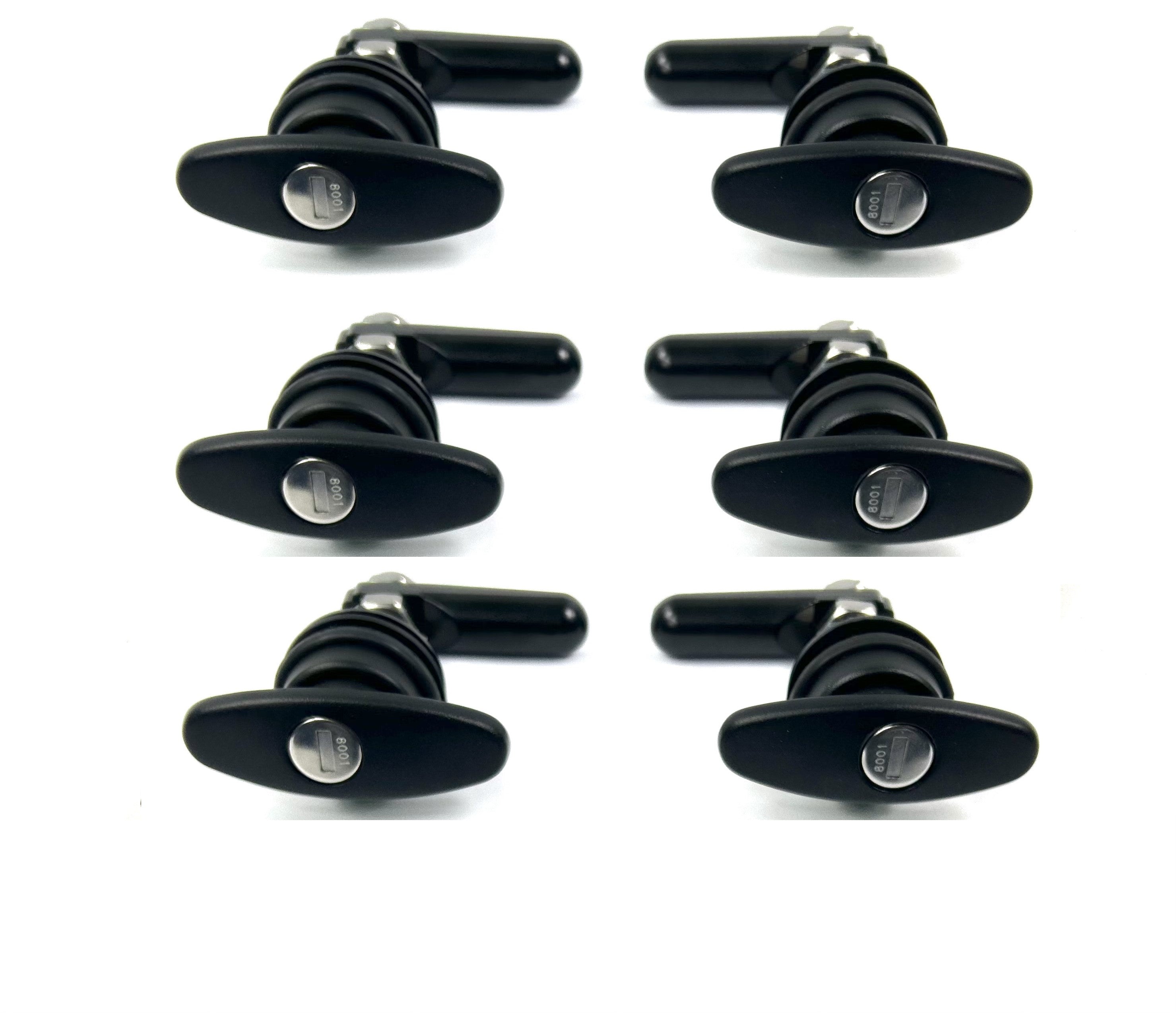 EGR Fleet Canopy Replacement 4 x Side & 2 x Rear Window Locks 28-32mm Hole Size All Same key