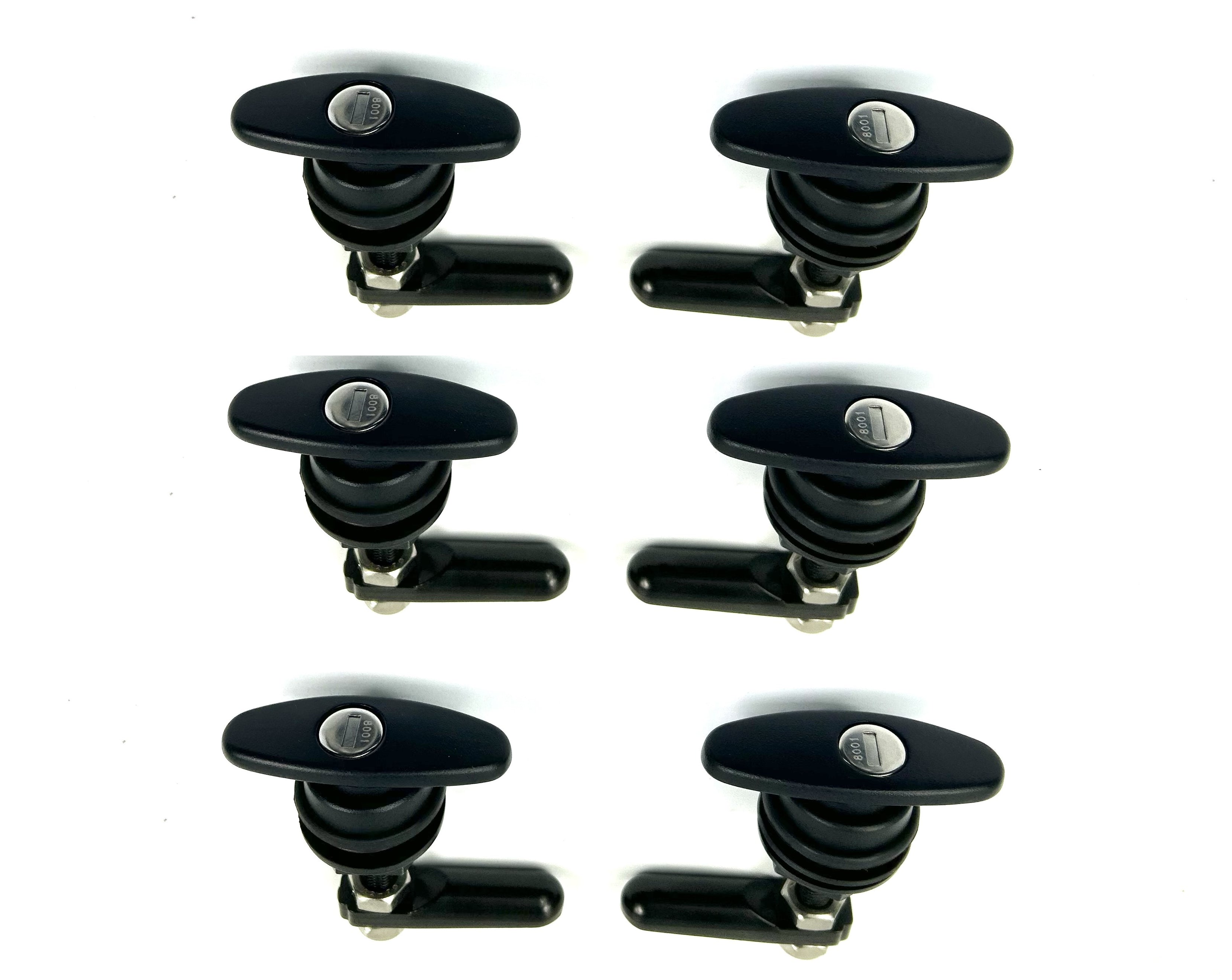 EGR Fleet Canopy Replacement 4 x Side & 2 x Rear Window Locks 28-32mm Hole Size All Same key