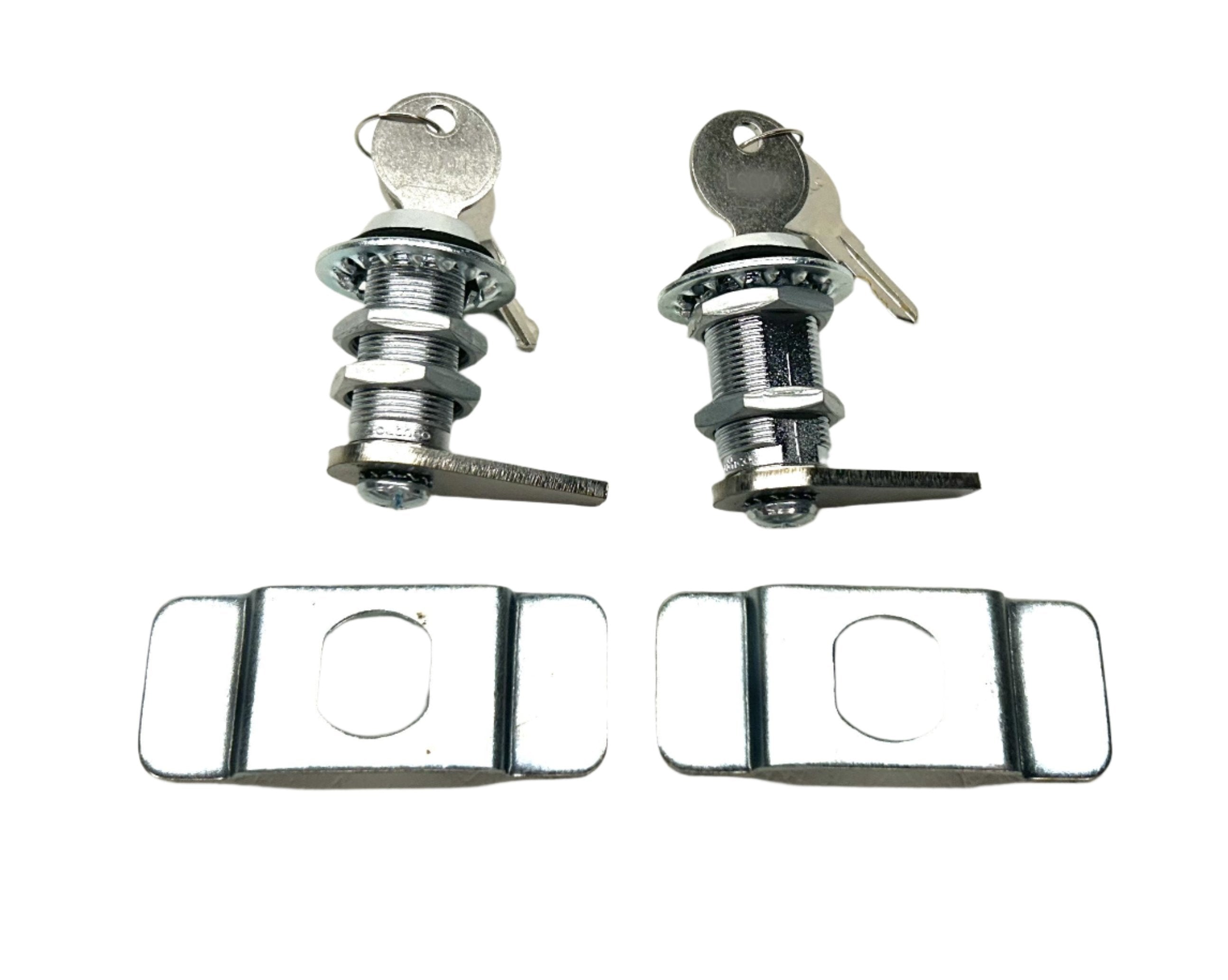 AMCAT Lid Brands Ute Lid Locks Pair SET-B with Support Plates fits Fibreglass Carpeted Ute Lids