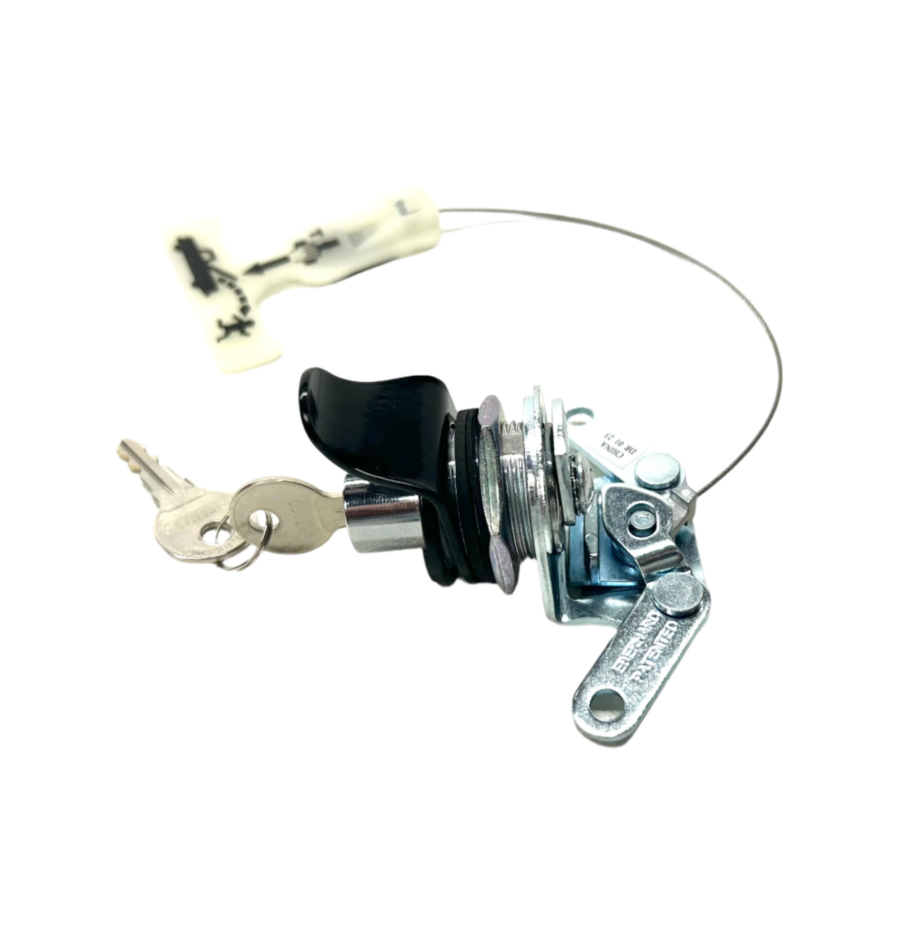 Amarok VW Push Button Ute Lid Lock fits EGR Lids with Shiny Plastic Underneath SET-A Non Central Locking