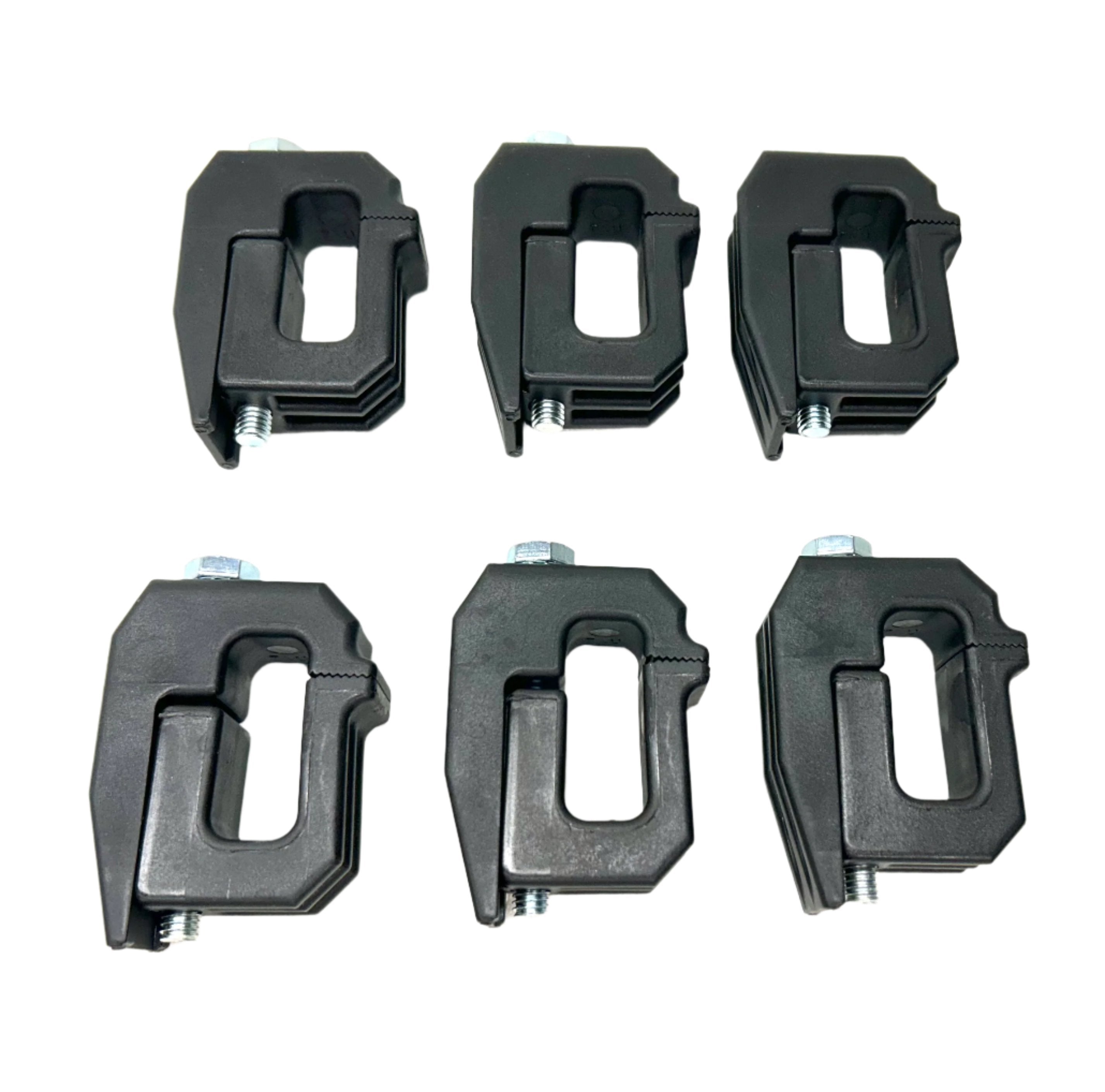 Clamps 6 x Canopy Ute Mounting Fitting Kit Removable Black Plastic G-Clamp Ute Tub