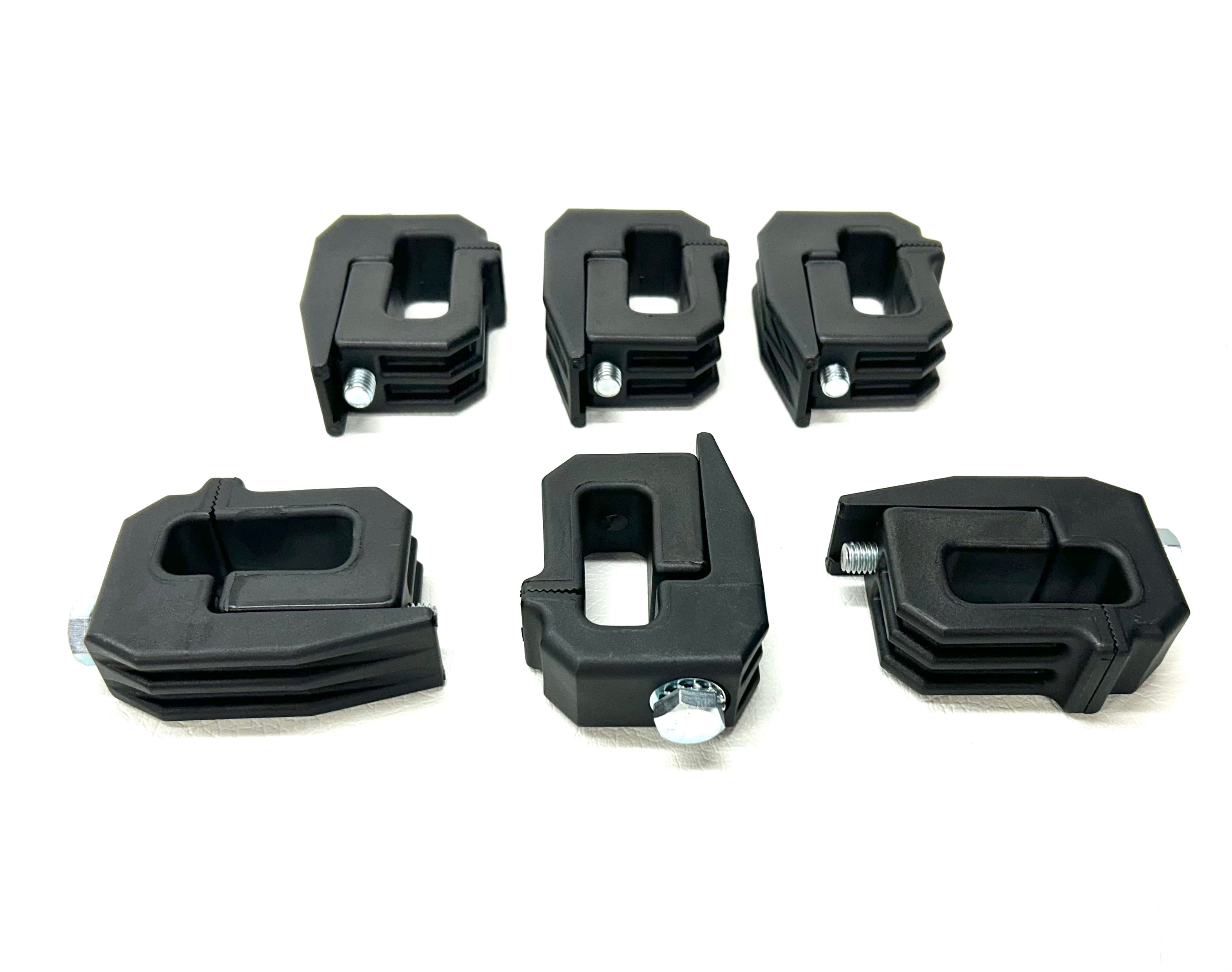Clamps 6 x Canopy Ute Mounting Fitting Kit Removable Black Plastic G-Clamp Ute Tub