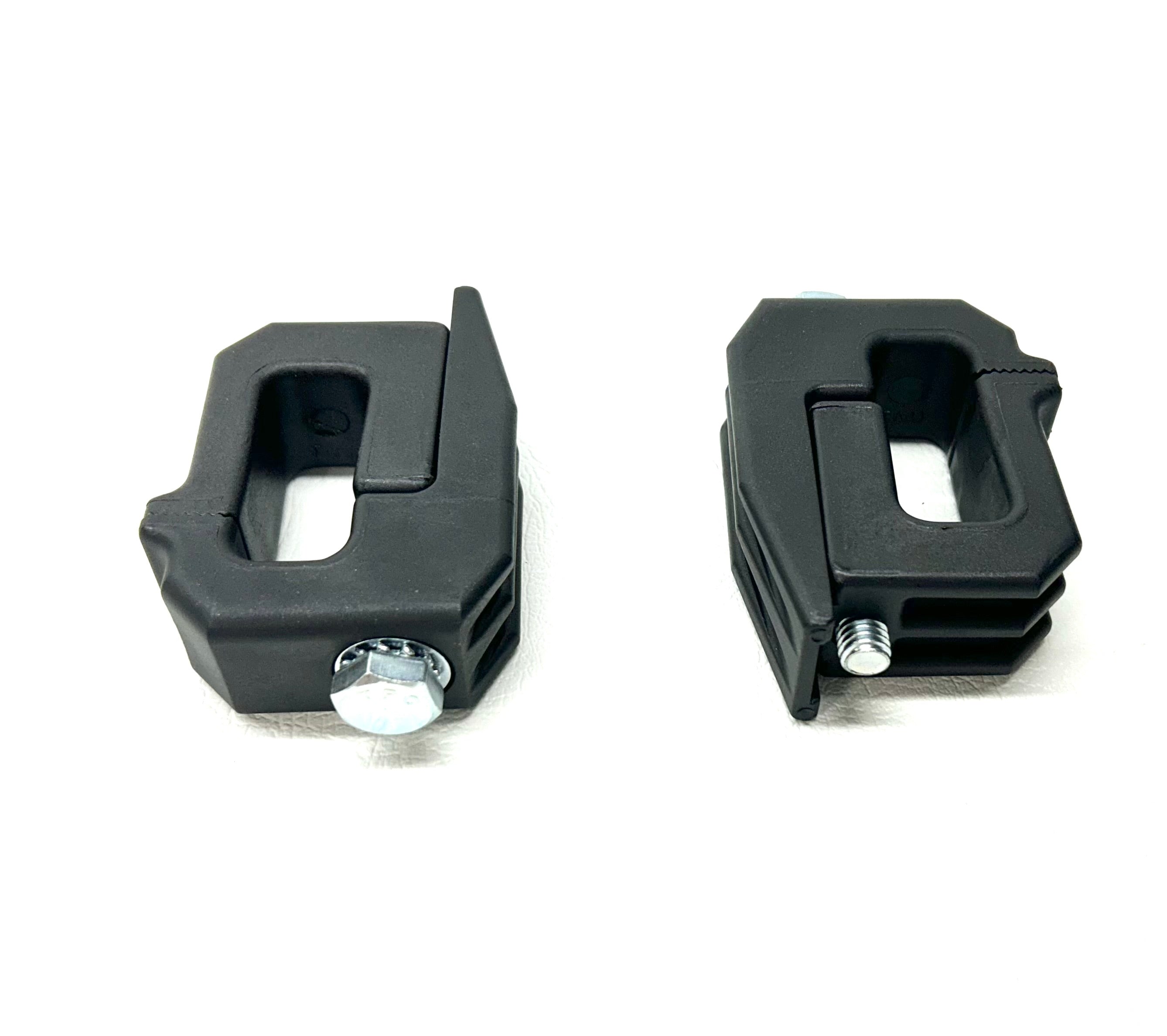 Clamps 2 x Canopy Ute Mounting Fitting Kit Removable Black Plastic G-Clamp Ute Tub
