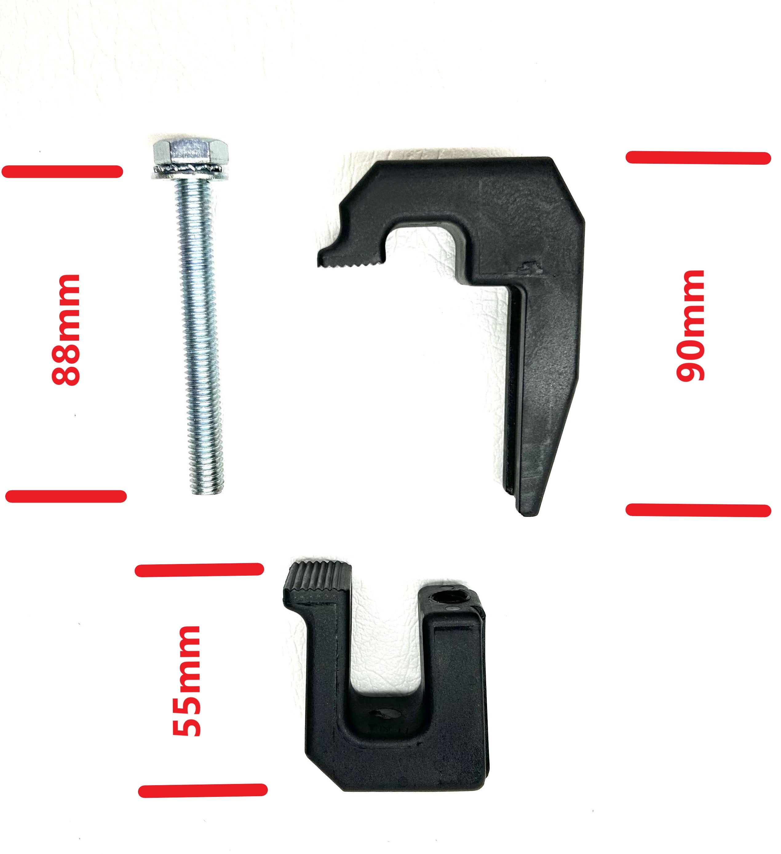 Clamps 4 x Canopy Ute Mounting Fitting Kit Removable Black Plastic G-Clamp Ute Tub