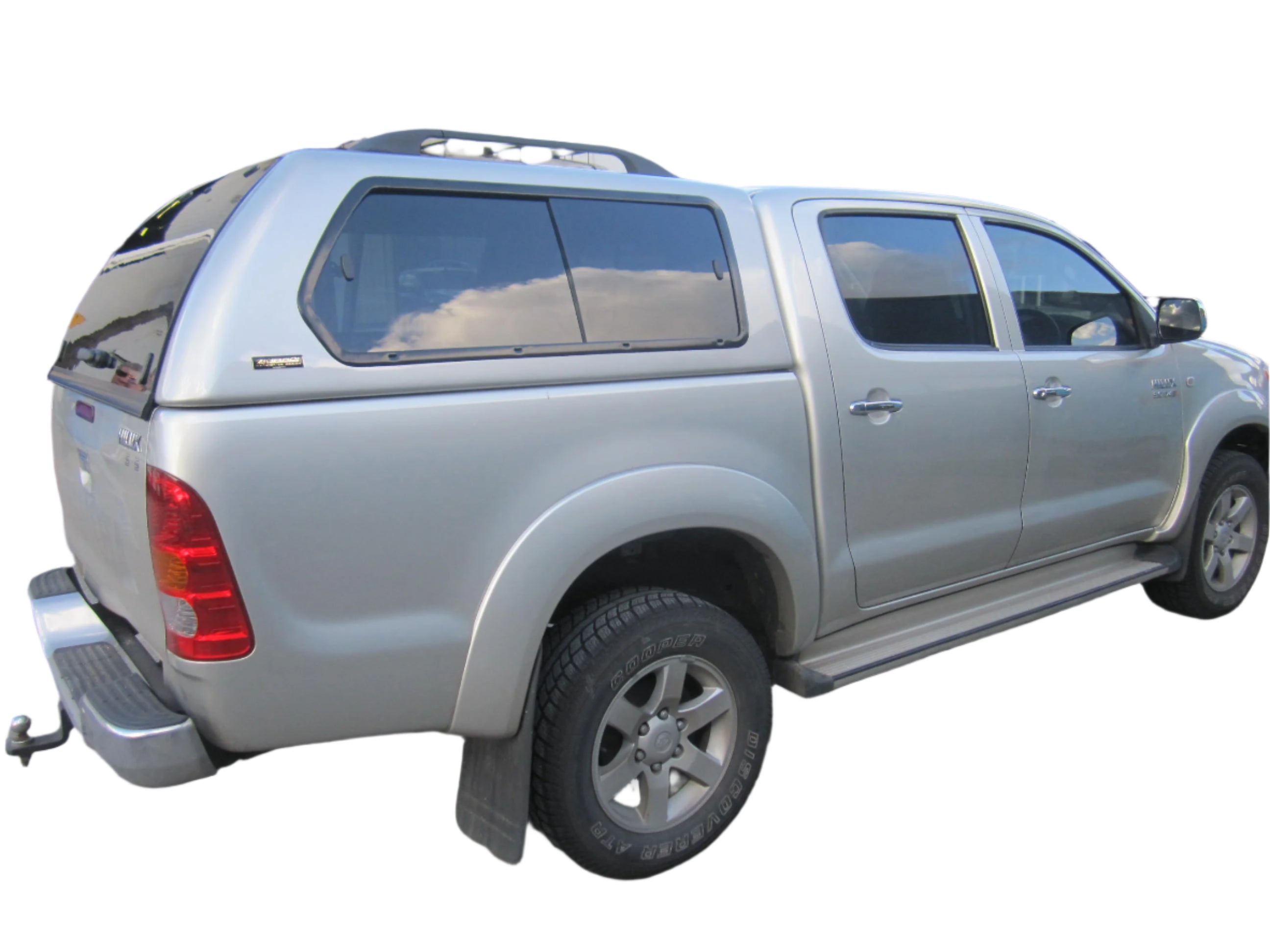 Canopy Roof Rack Rails Bars Ute Black 96cm LONG & Internal Support Plates