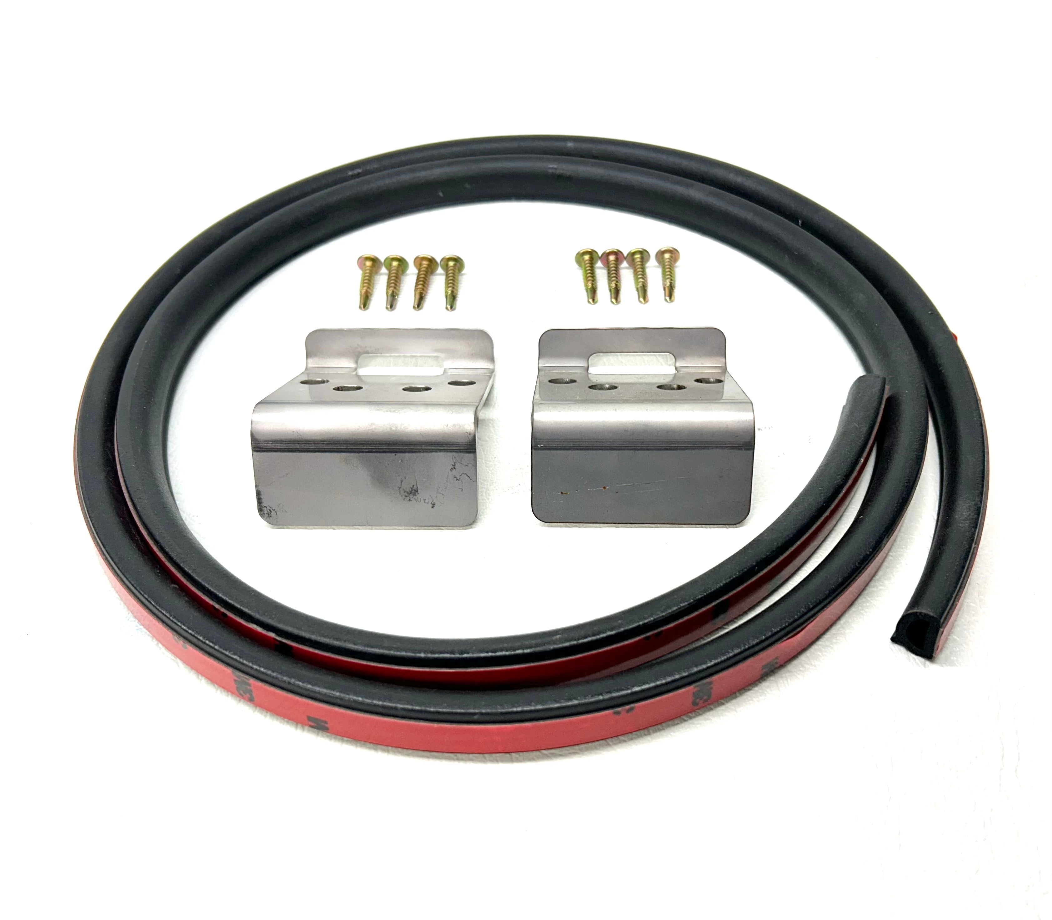 AU BA BF Ford Falcon Ute Lid Hinge Slots FEMALE for Carpeted Fibreglass Lids SET-B Hinges & Seal & Screws