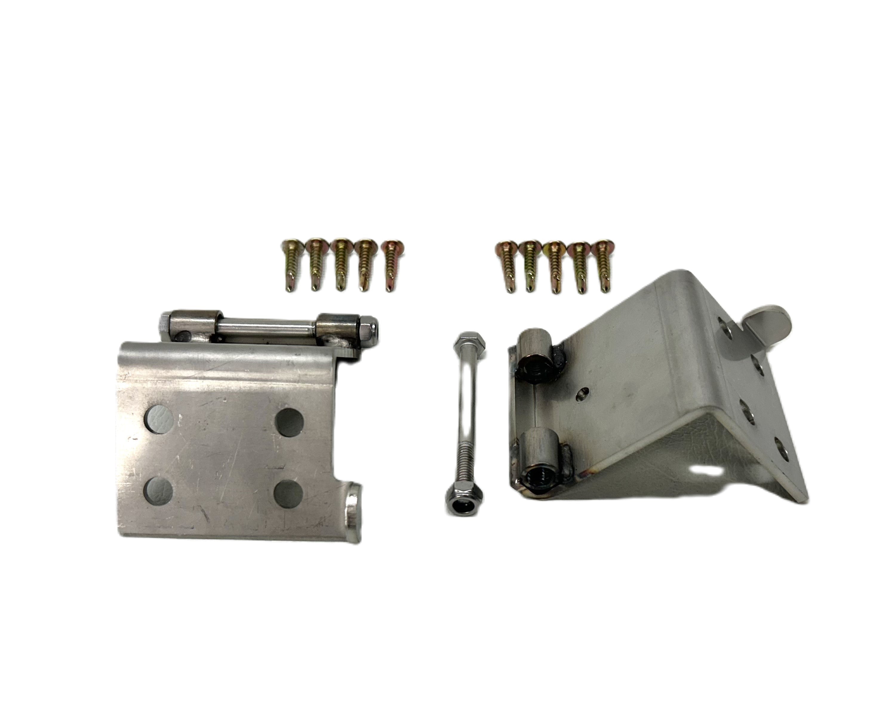 VU VY VZ Commodore 25mm Female Hinge & Bolts Fitment on Ute for EGR Ute Lid with Shiny Black Plastic Underneath Kit-B