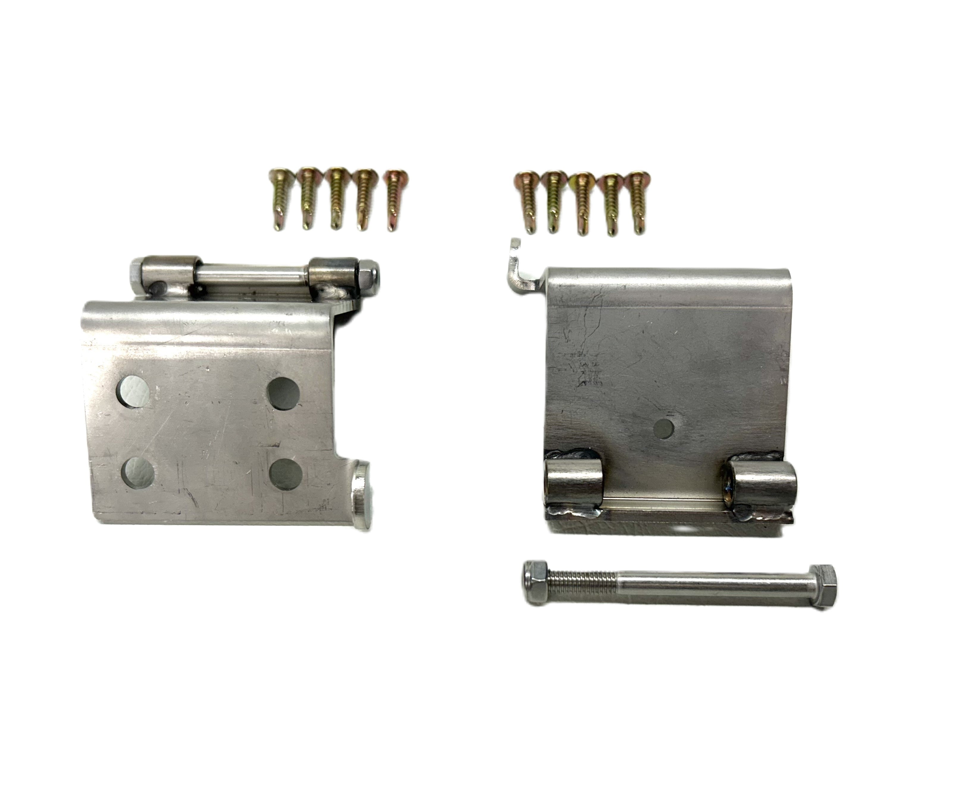 VU VY VZ Commodore 25mm Female Hinge & Bolts Fitment on Ute for EGR Ute Lid with Shiny Black Plastic Underneath Kit-B