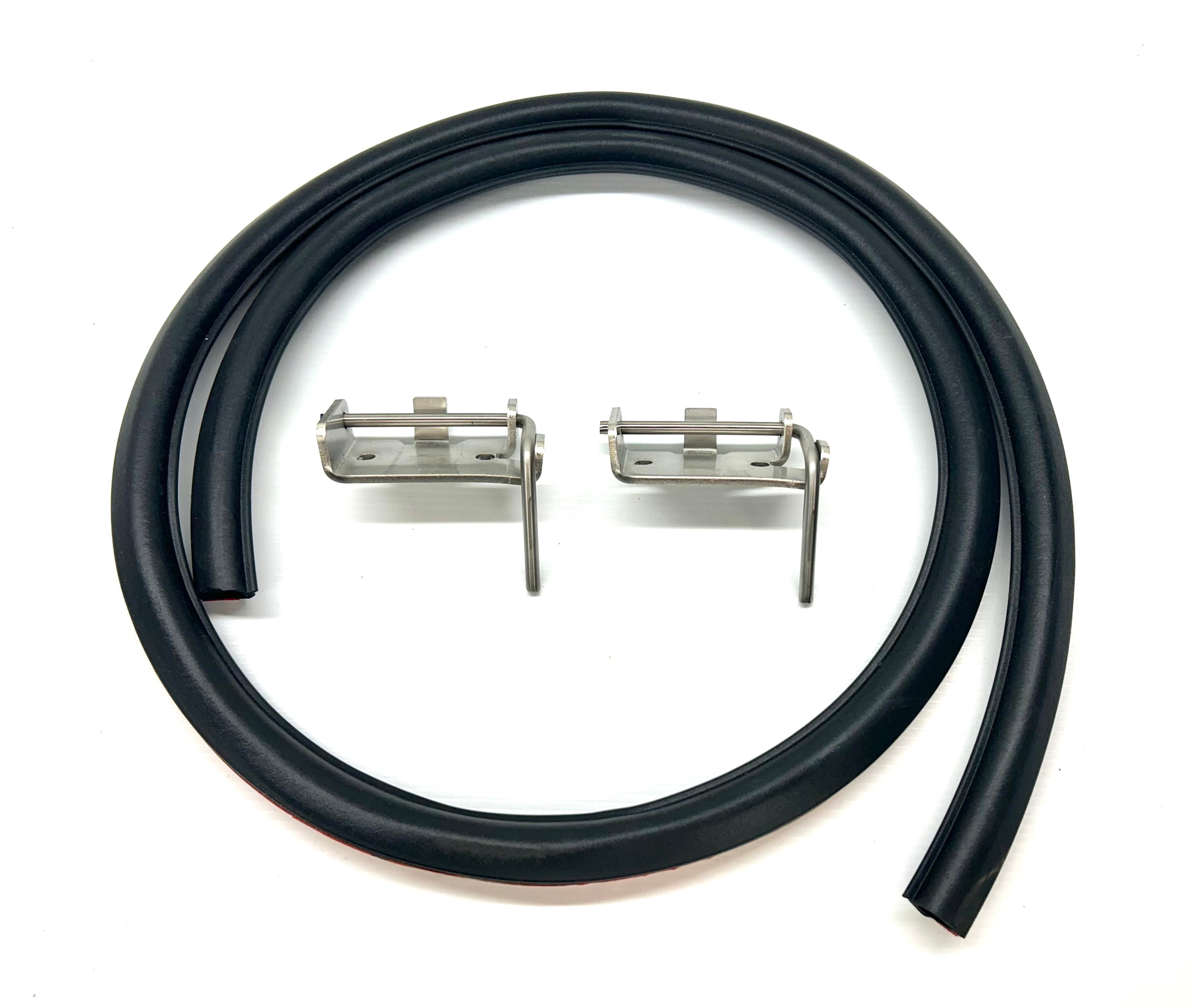 Nissan D40 Navara 50mm Female Hinge & Pins & Seal Kit-D for EGR Ute Lid with Shiny Black Plastic Underneath