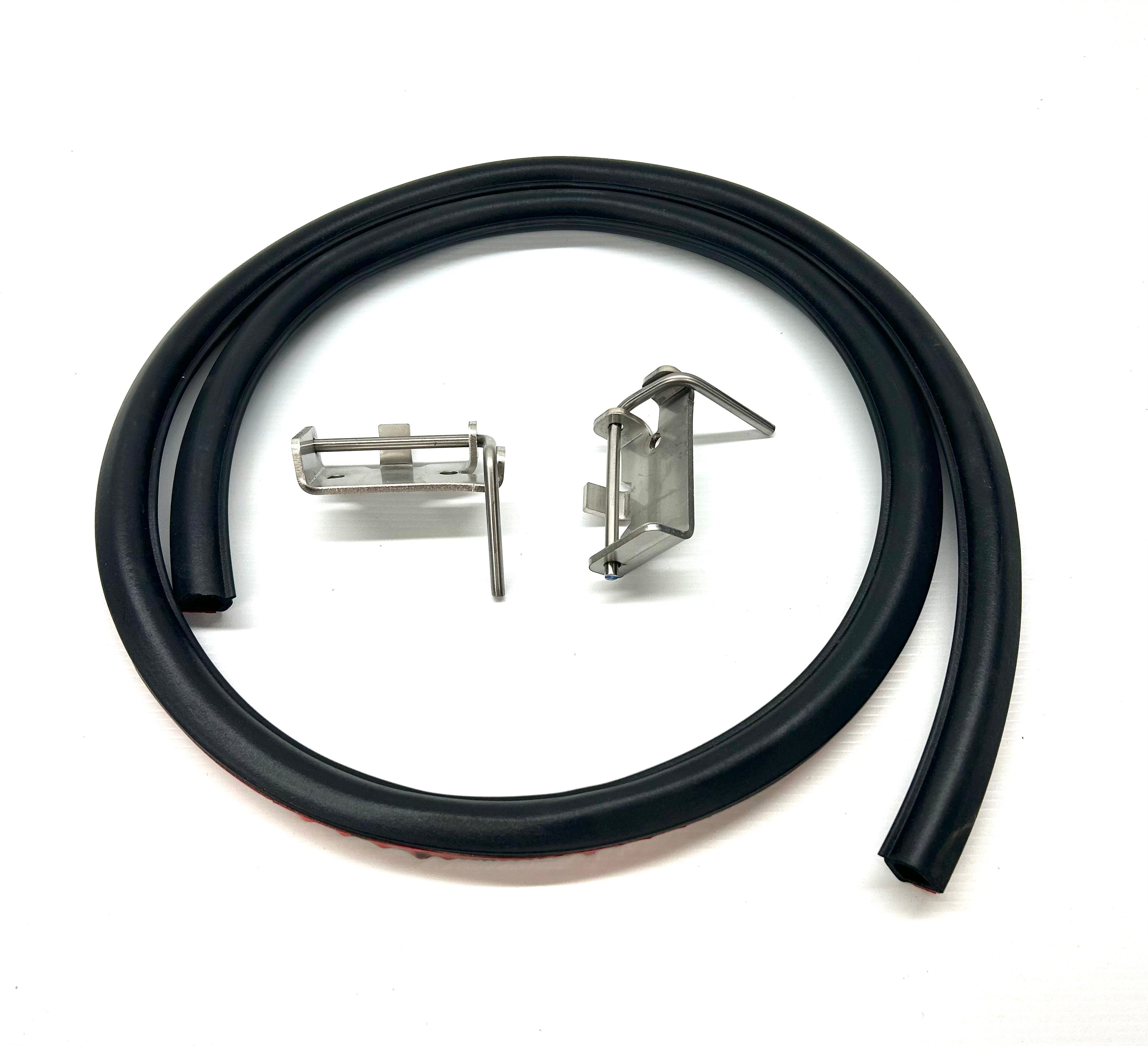 Nissan D40 Navara 50mm Female Hinge & Pins & Seal Kit-D for EGR Ute Lid with Shiny Black Plastic Underneath