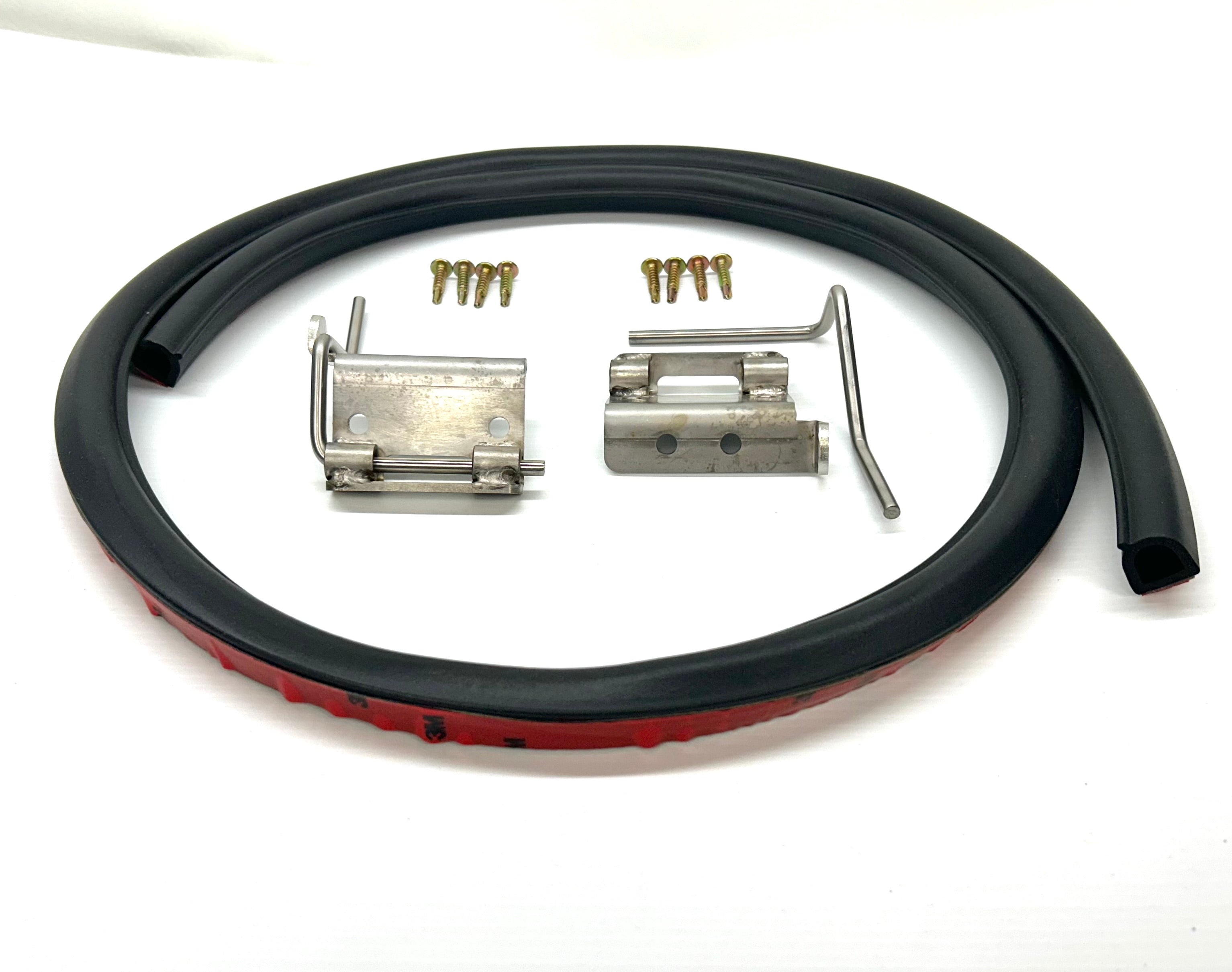 FG Ford Falcon 25mm Female Hinge & Pins & Seal Kit-D for EGR Ute Lid with Shiny Black Plastic Underneath