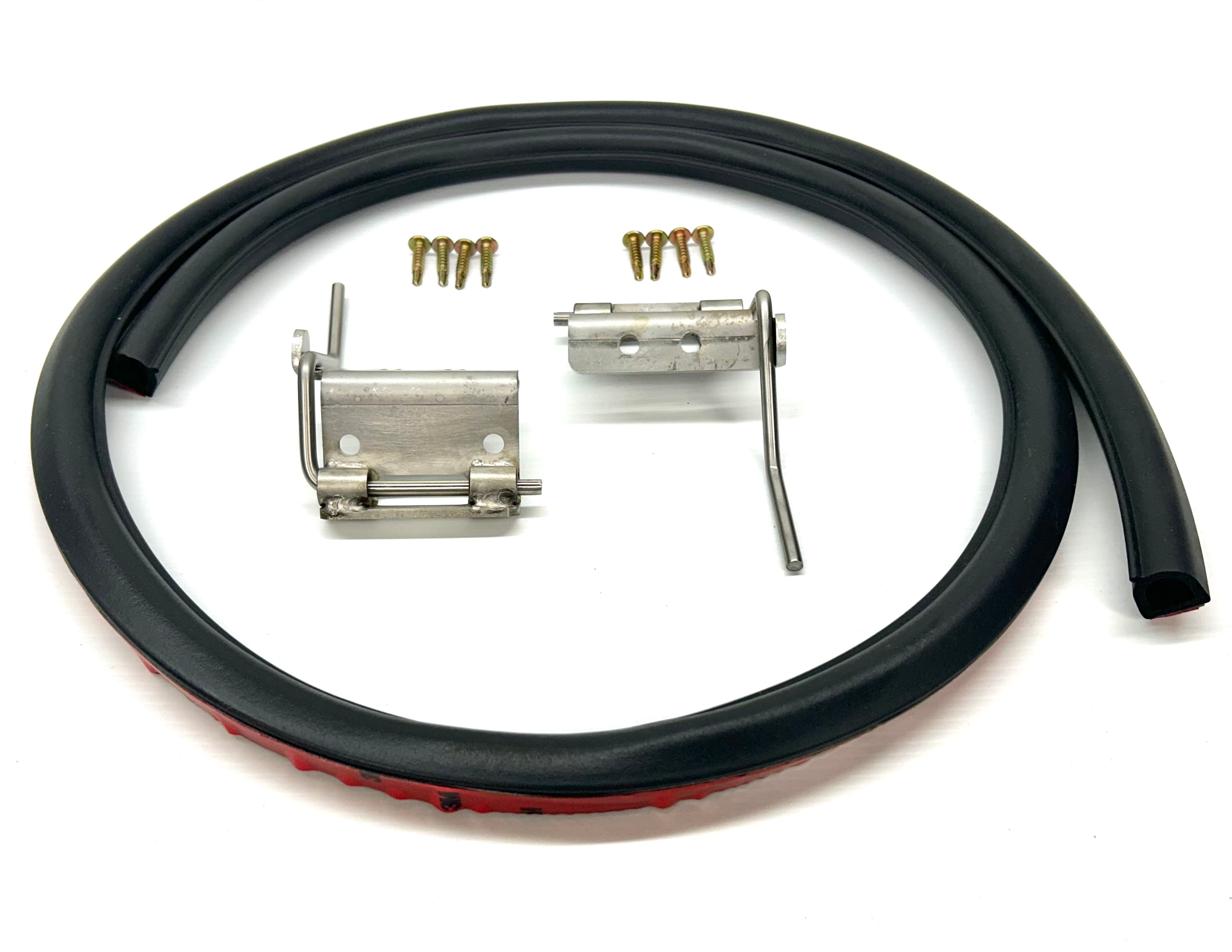 FG Ford Falcon 25mm Female Hinge & Pins & Seal Kit-D for EGR Ute Lid with Shiny Black Plastic Underneath