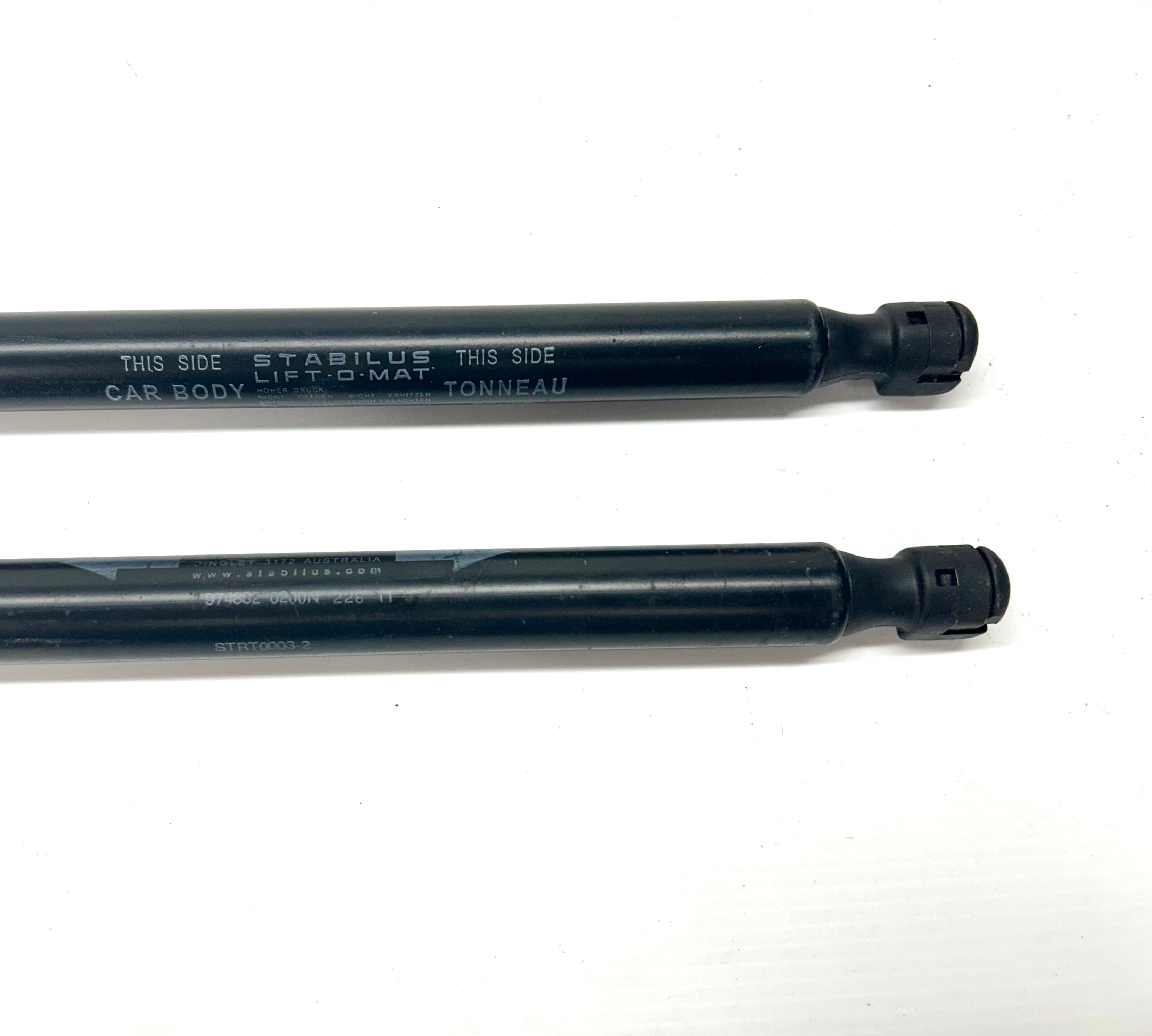 Stabilus Gas Strut FG Ford Falcon EGR Plastic Ute Lid Cover 974882 - STRT0003-2 M10-M8 Ball Heads