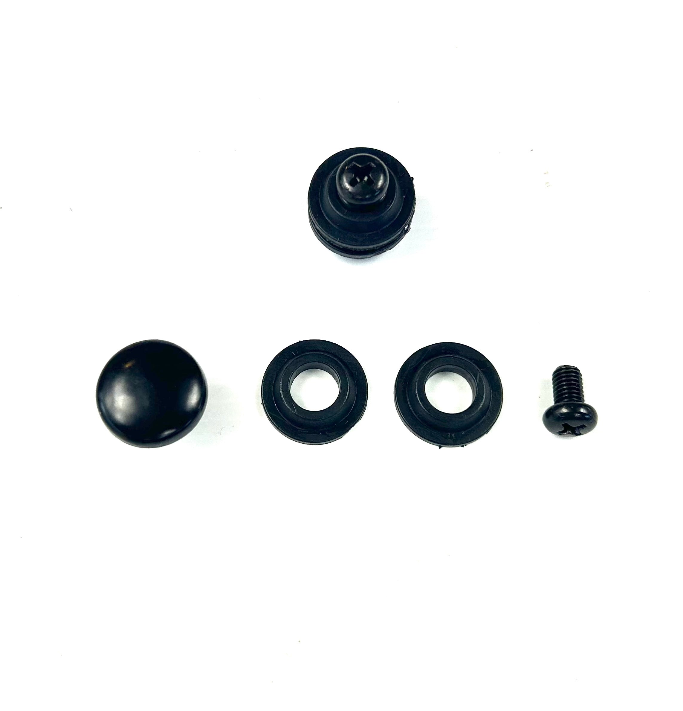 Canopy 16 x Black Round Head Glass Window Mounting Hardware Bolts