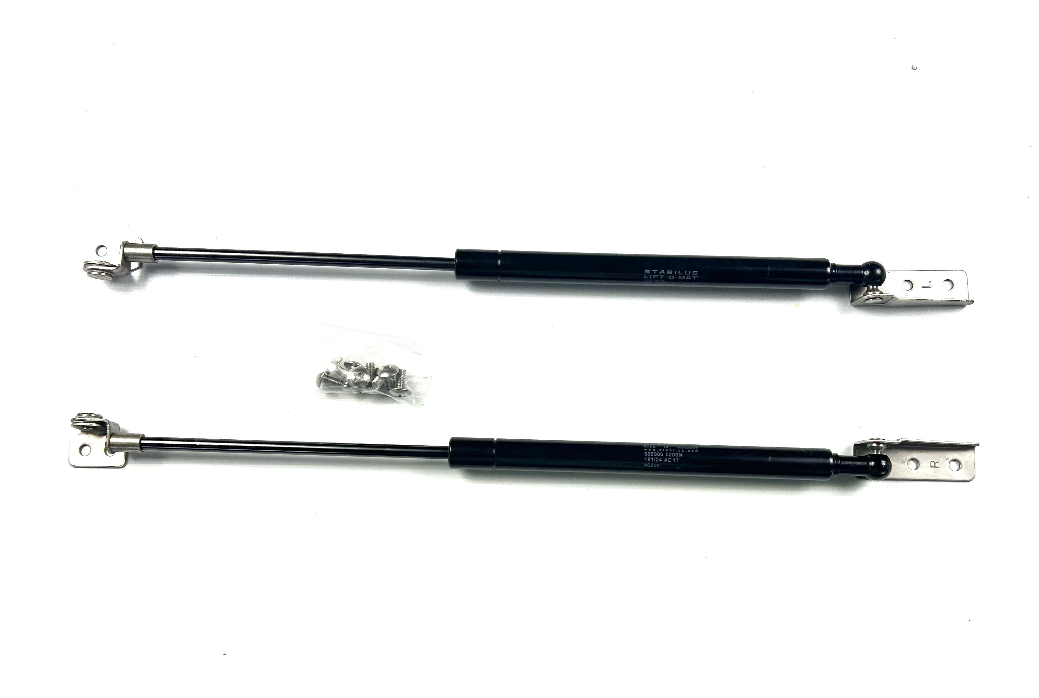 Alpha CME Canopy Rear Lift Up Window Gas Struts & Brackets Stabilus Hardtop