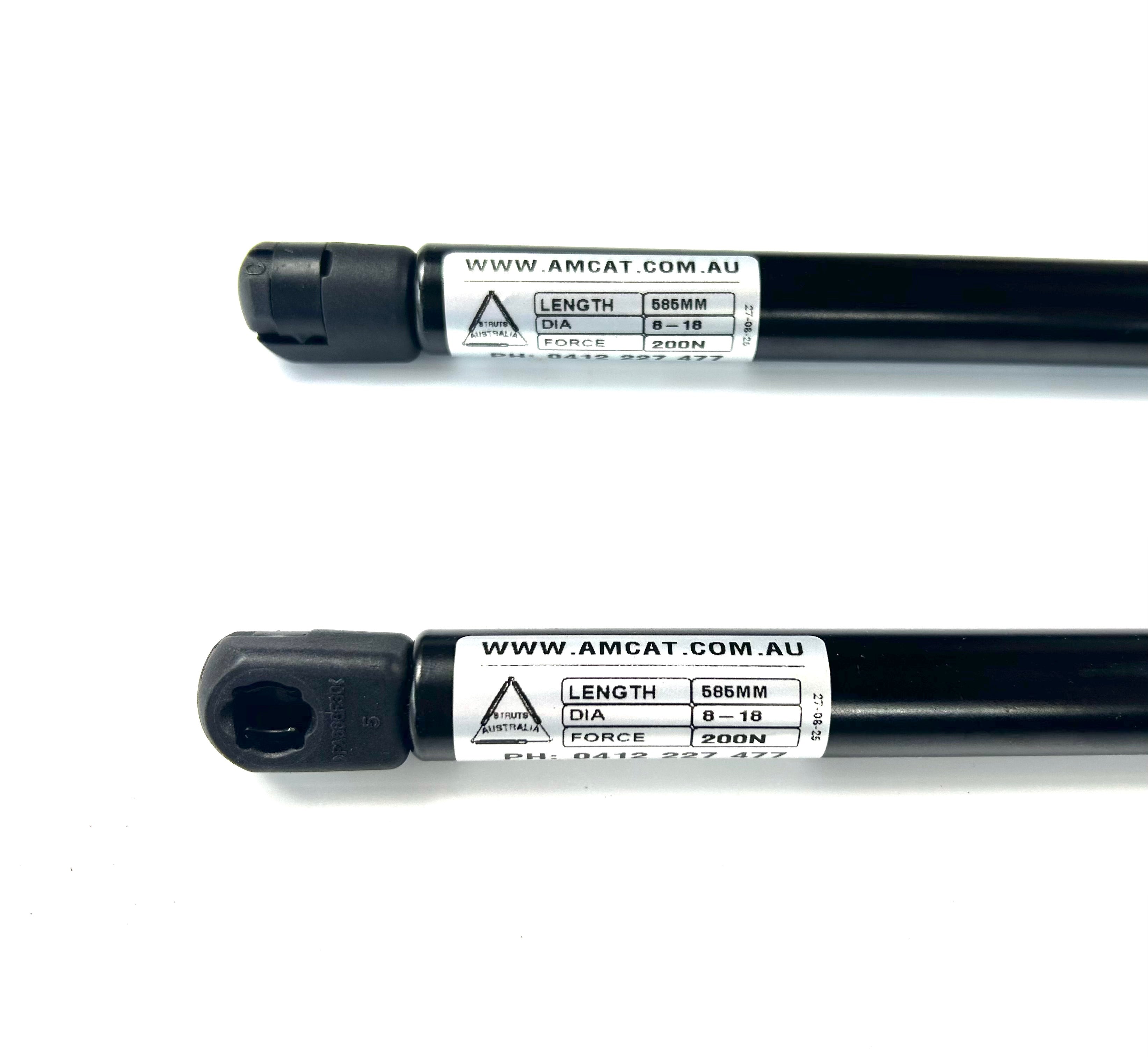 Toyota Hilux 2016+ J-Deck 1P EGR Plastic Ute Lid Hard Tonneau Covers M10-M10 Ball Heads 585mm x 200n