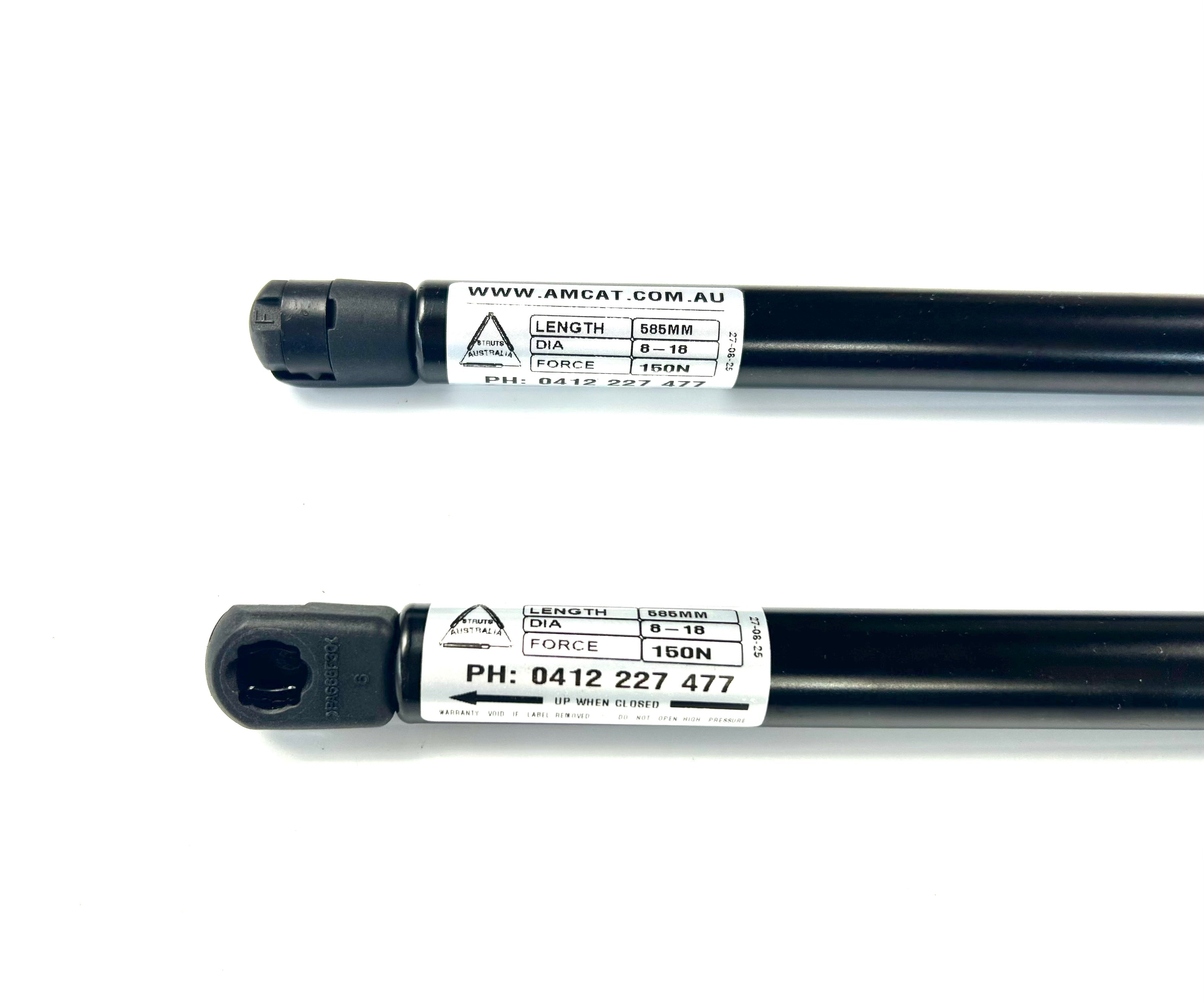 Toyota Hilux 2006-2015 EGR Plastic Ute Lid Hard Tonneau Covers M10-M10 Ball Heads 585mm x 150n