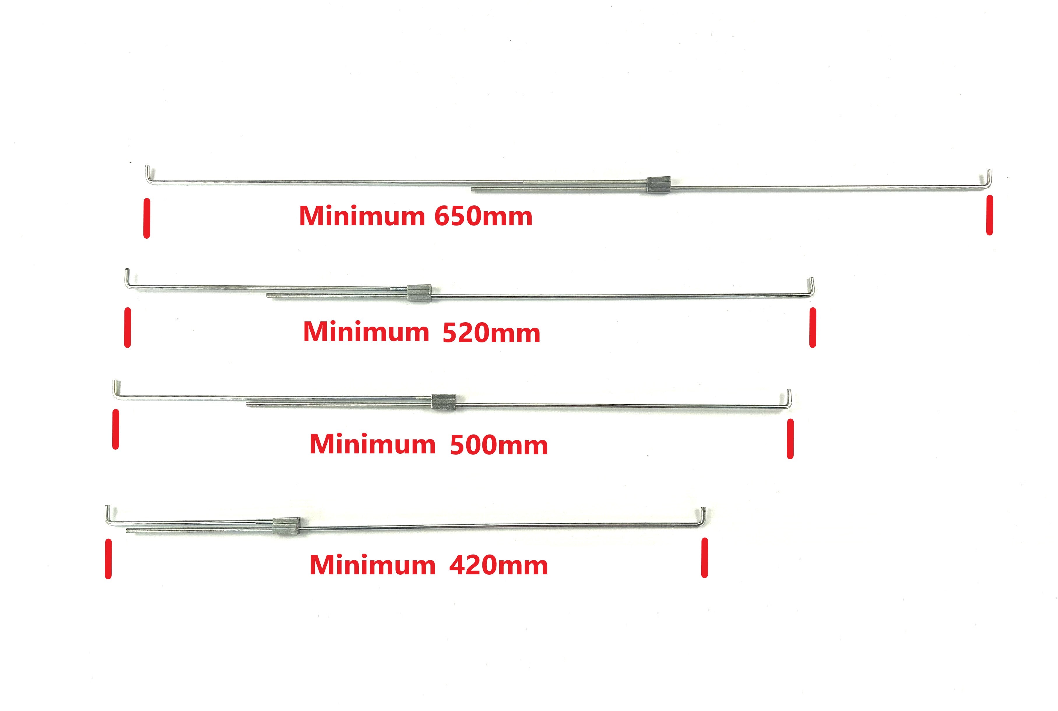 Large Kit of Threaded Wire Adjustable Connecting Rods for Canopy Window & Ute Lids Large Kit R5L3S