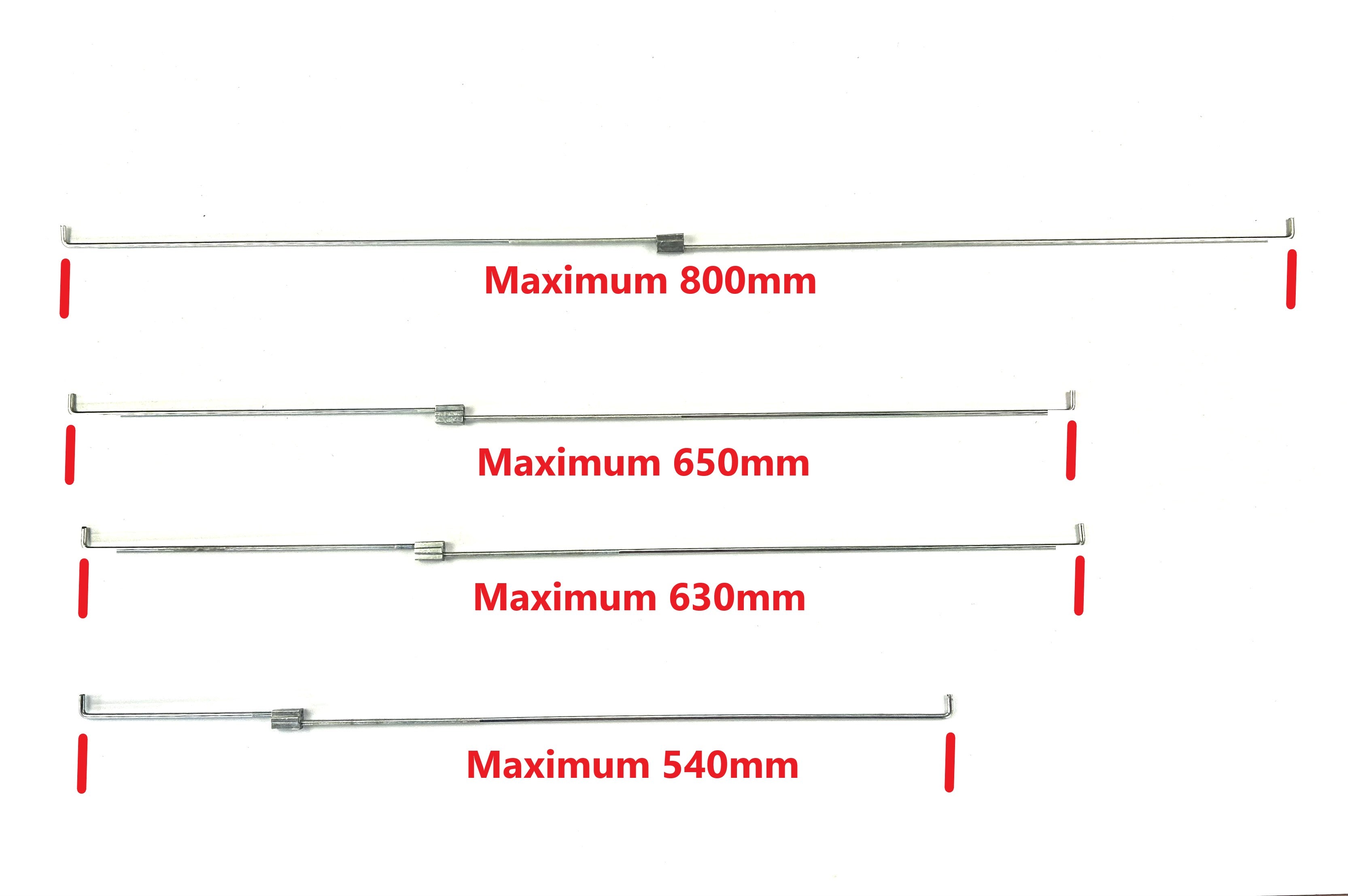 Large Kit of Threaded Wire Adjustable Connecting Rods for Canopy Window & Ute Lids Large Kit R5L3S