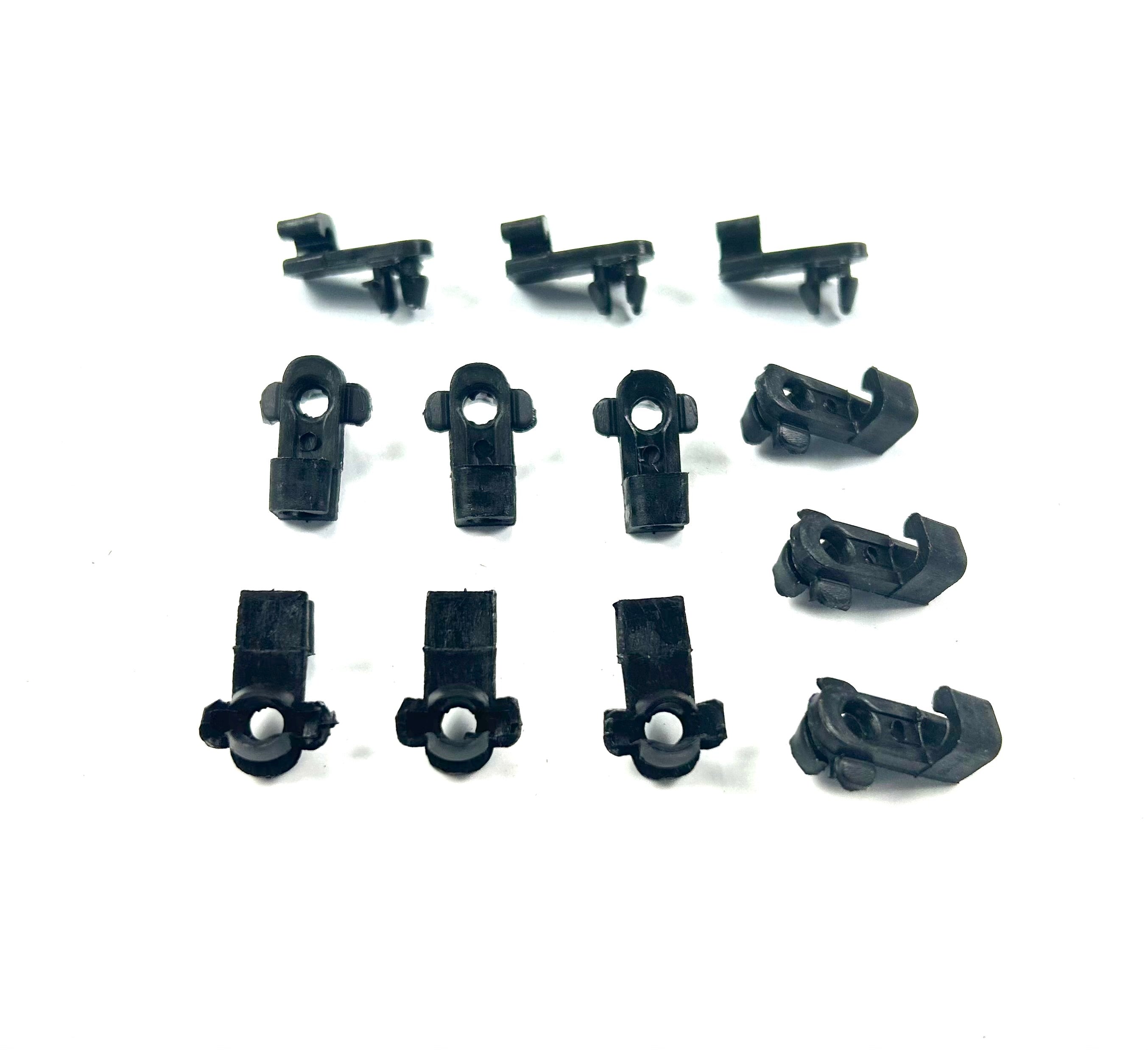 12 x Plastic Clips for Threaded Wire Connecting Lock Rods on Ute Lids & Canopies
