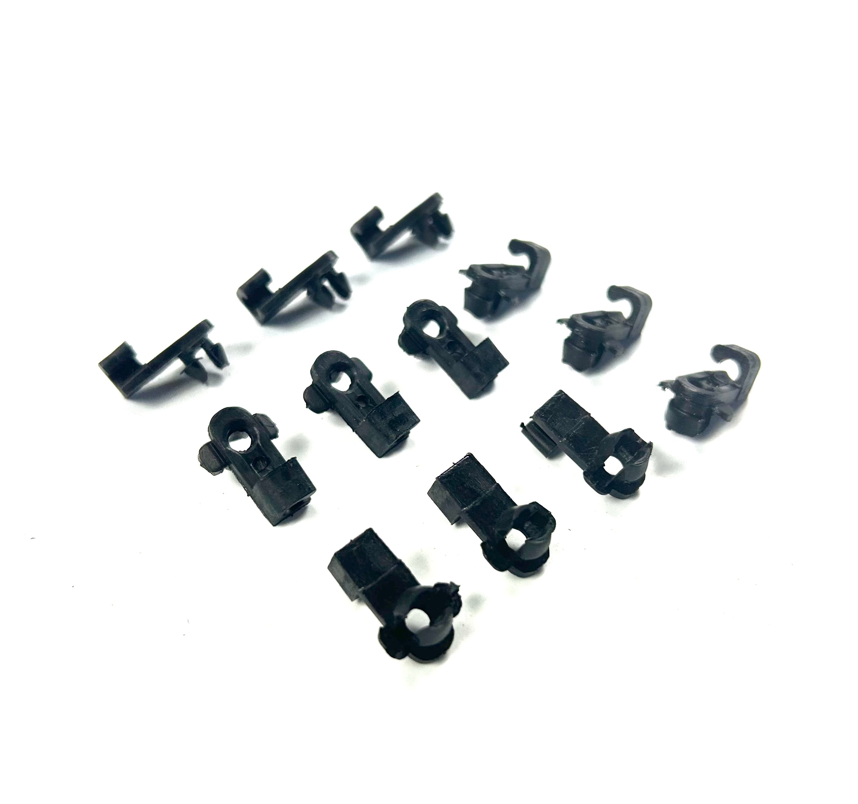 12 x Plastic Clips for Threaded Wire Connecting Lock Rods on Ute Lids & Canopies